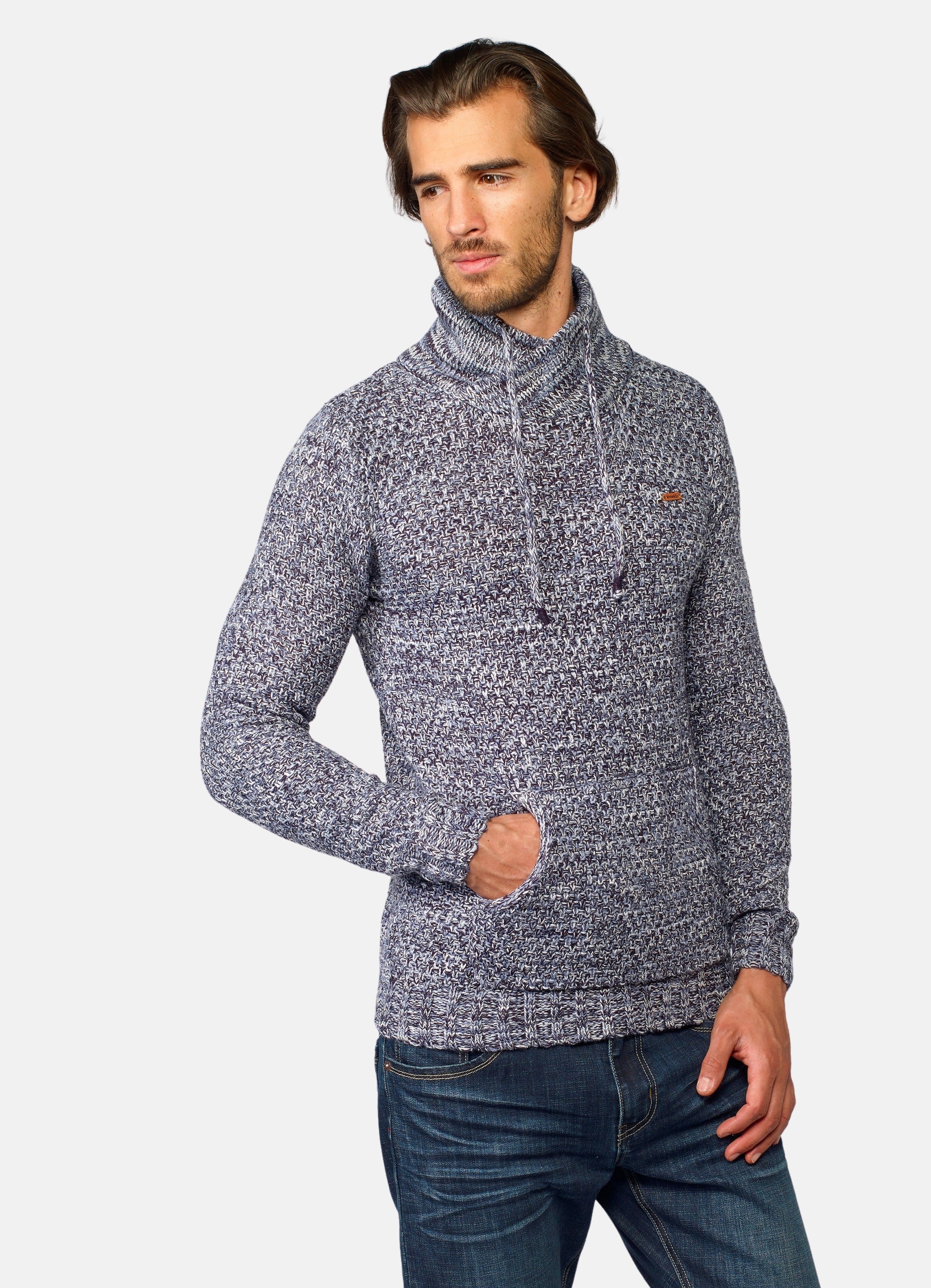 Jersey Hombre Jaspeado Cuello Cruzado – Koroshi 2021TR42