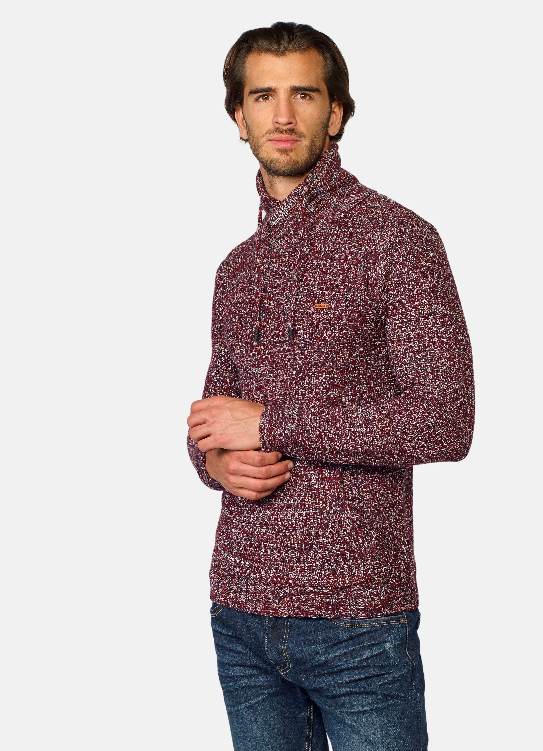Jersey Hombre Jaspeado Cuello Cruzado – Koroshi 2021TR42