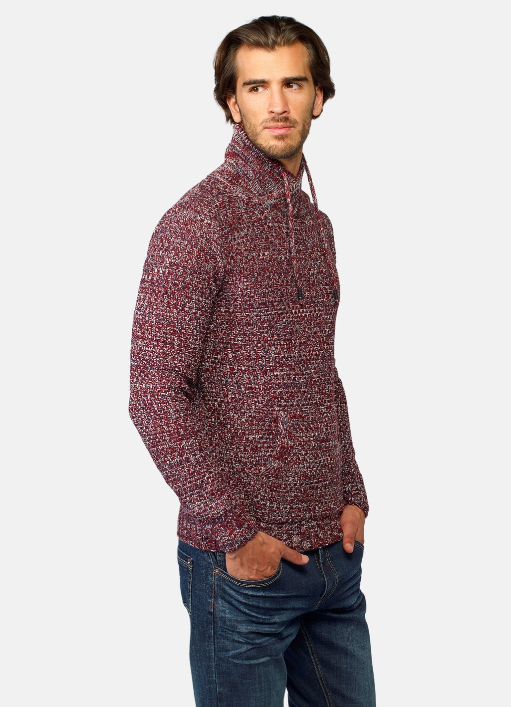 Jersey Hombre Jaspeado Cuello Cruzado – Koroshi 2021TR42