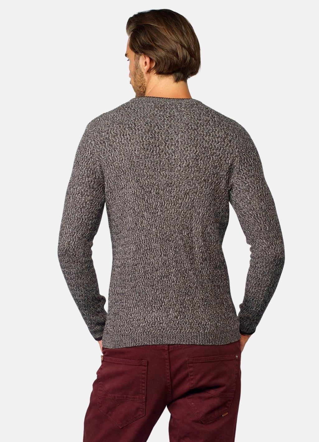 Jersey Cuello Redondo Hombre Punto Jaspeado – Koroshi 2021TR47