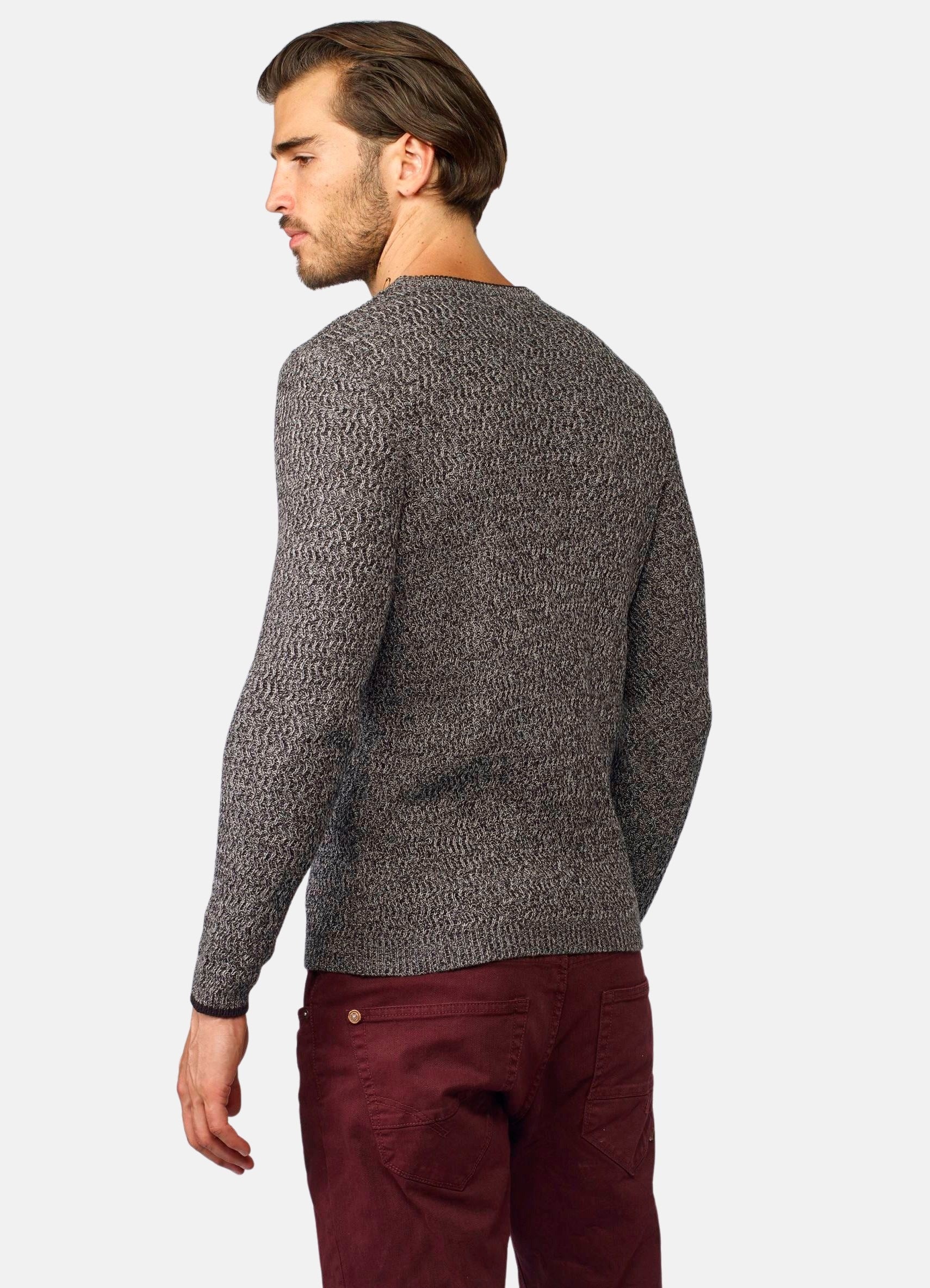 Jersey Cuello Redondo Hombre Punto Jaspeado – Koroshi 2021TR47
