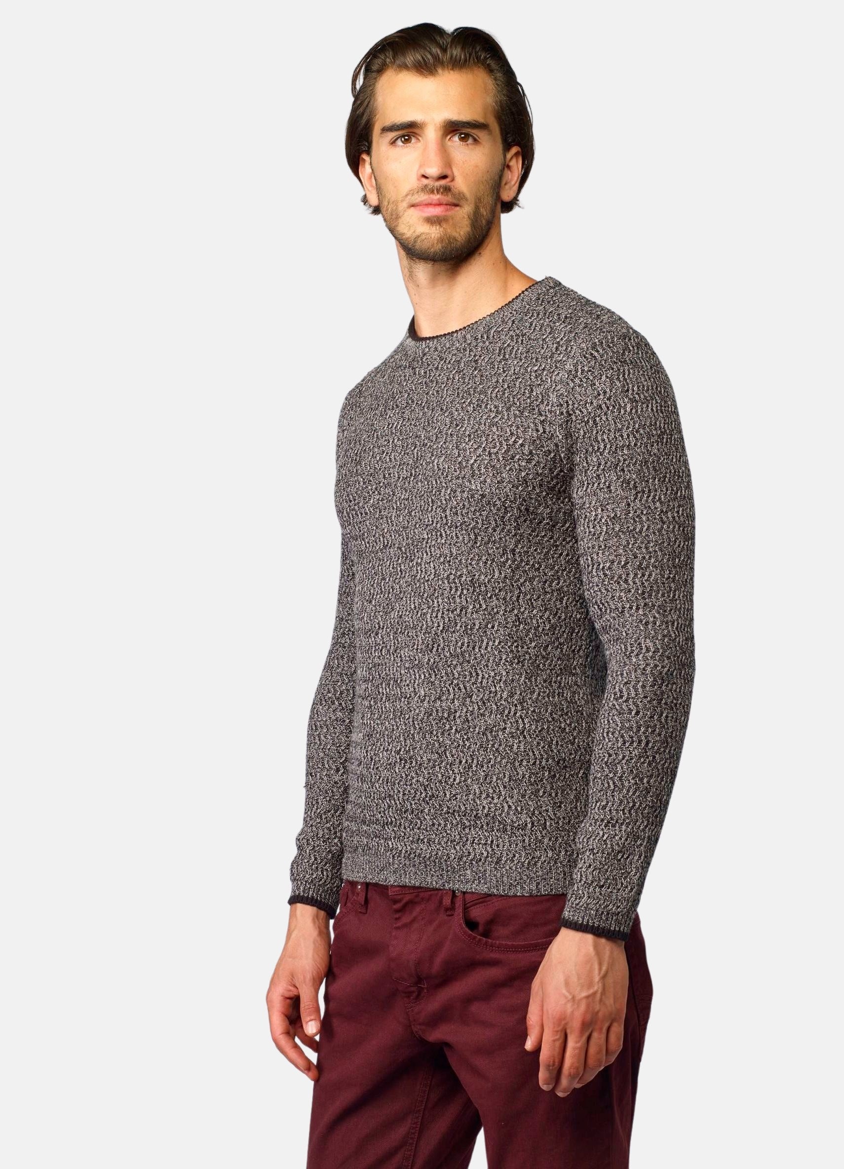 Jersey Cuello Redondo Hombre Punto Jaspeado – Koroshi 2021TR47