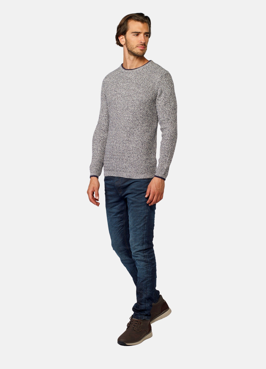 Jersey Cuello Redondo Hombre Punto Jaspeado – Koroshi 2021TR47