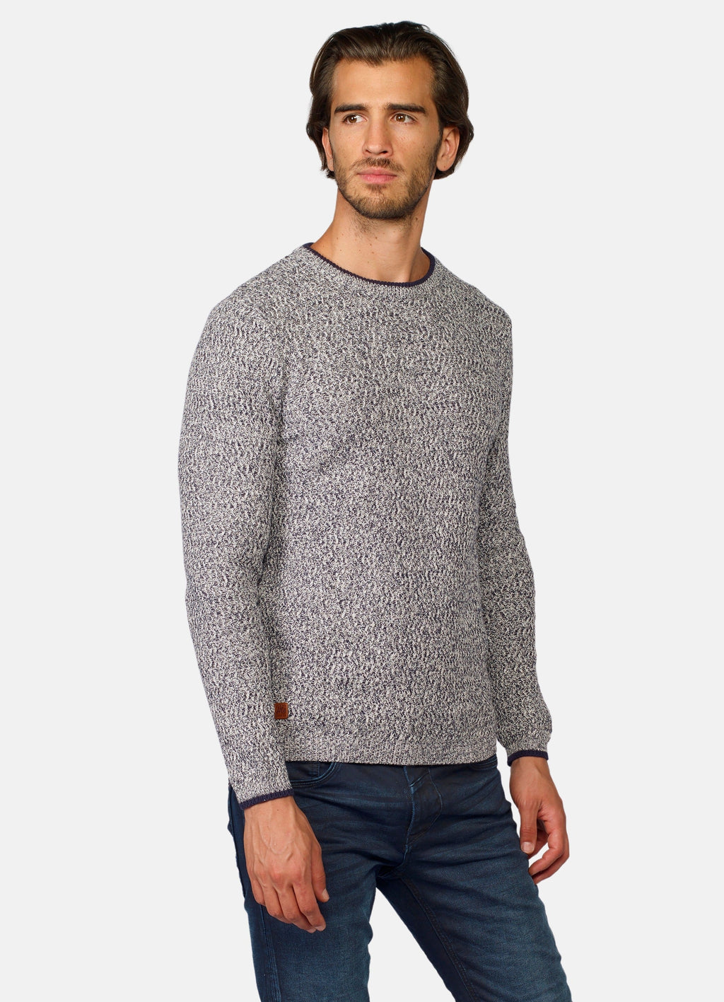 Jersey Cuello Redondo Hombre Punto Jaspeado – Koroshi 2021TR47