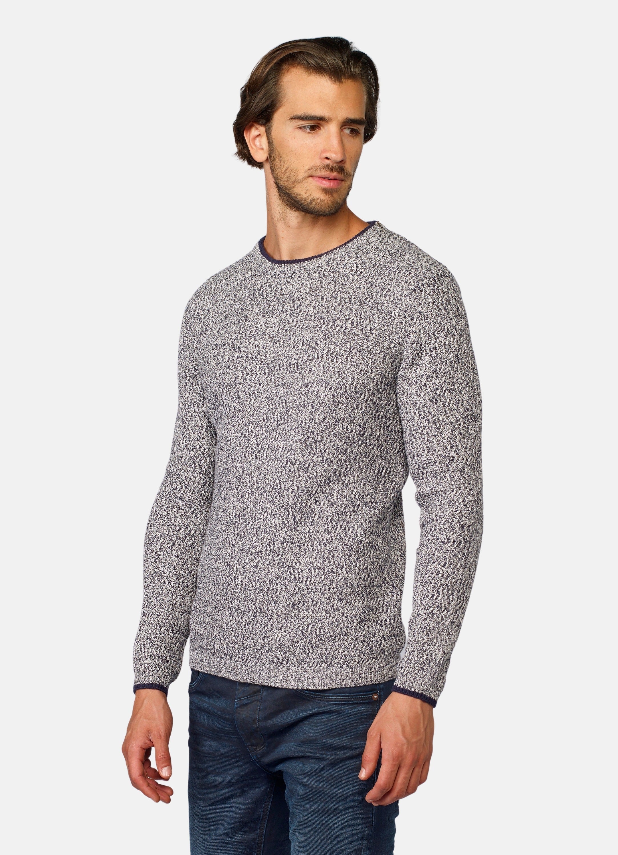 Jersey Cuello Redondo Hombre Punto Jaspeado – Koroshi 2021TR47