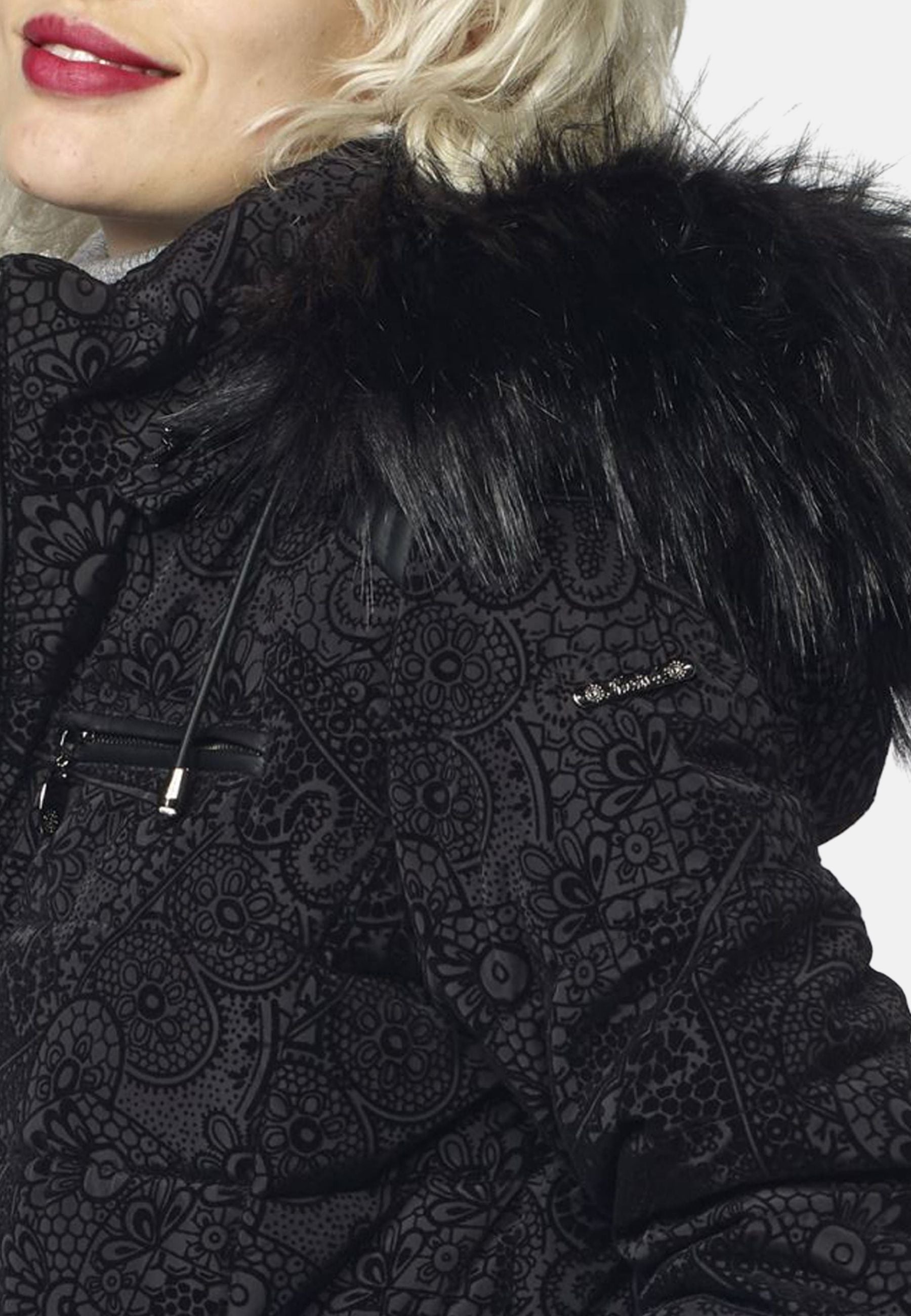 Chaqueta Cazadora Acolchada Mujer Estampado Flock – Koroshi 2022JA60