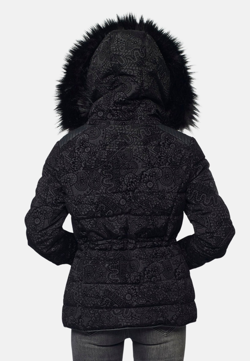 Chaqueta Cazadora Acolchada Mujer Estampado Flock – Koroshi 2022JA60