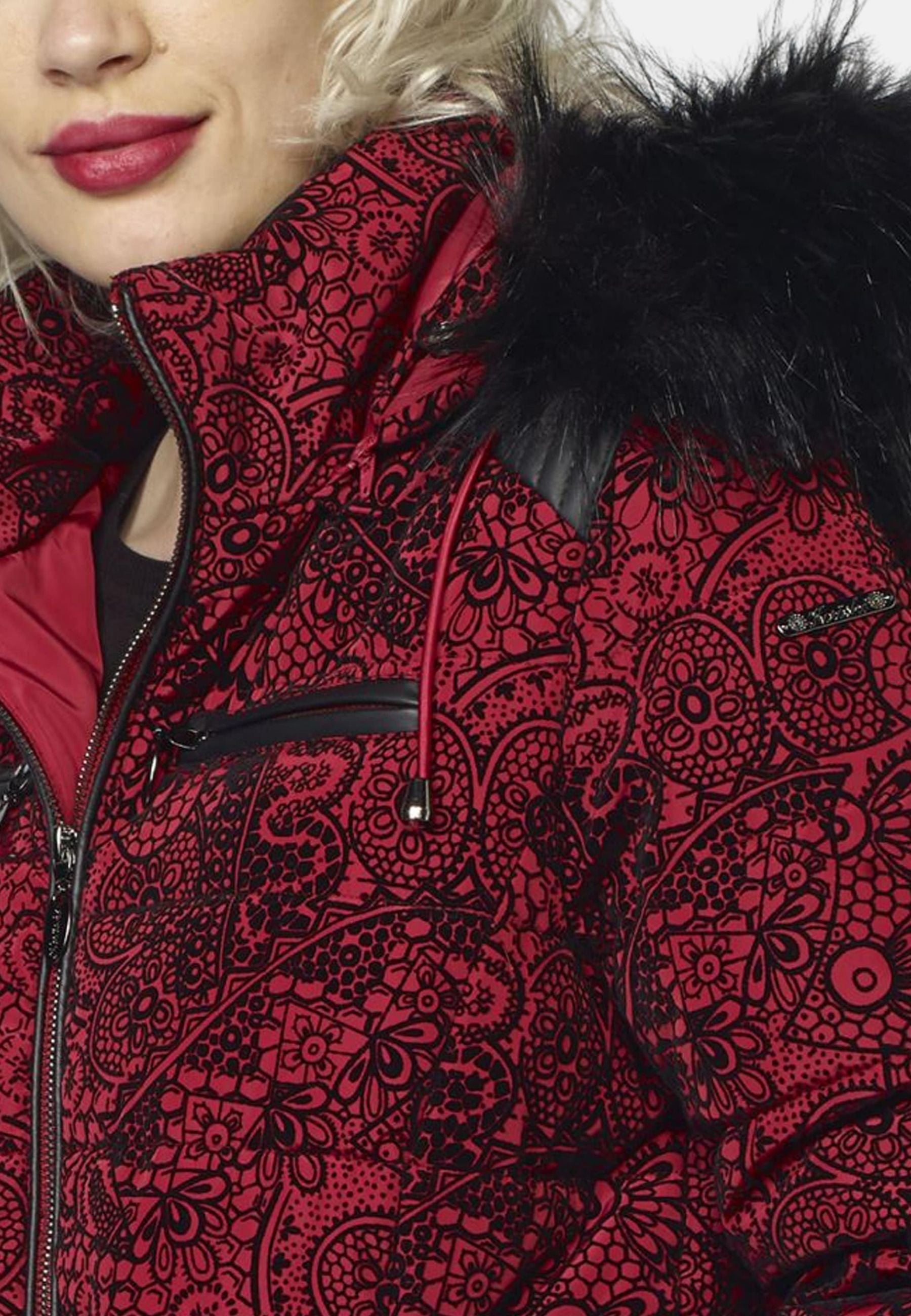 Chaqueta Cazadora Acolchada Mujer Estampado Flock – Koroshi 2022JA60