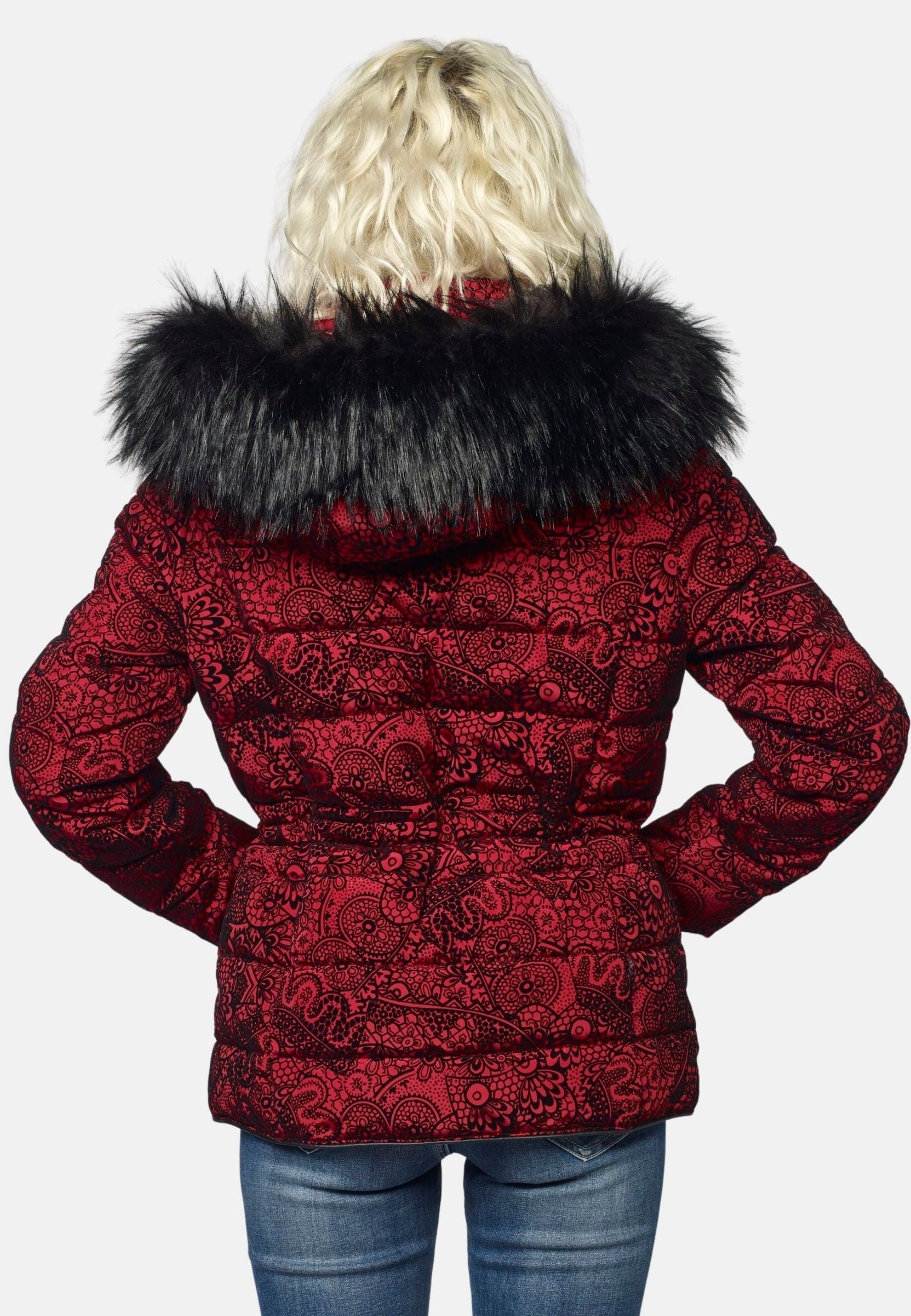 Chaqueta Cazadora Acolchada Mujer Estampado Flock – Koroshi 2022JA60