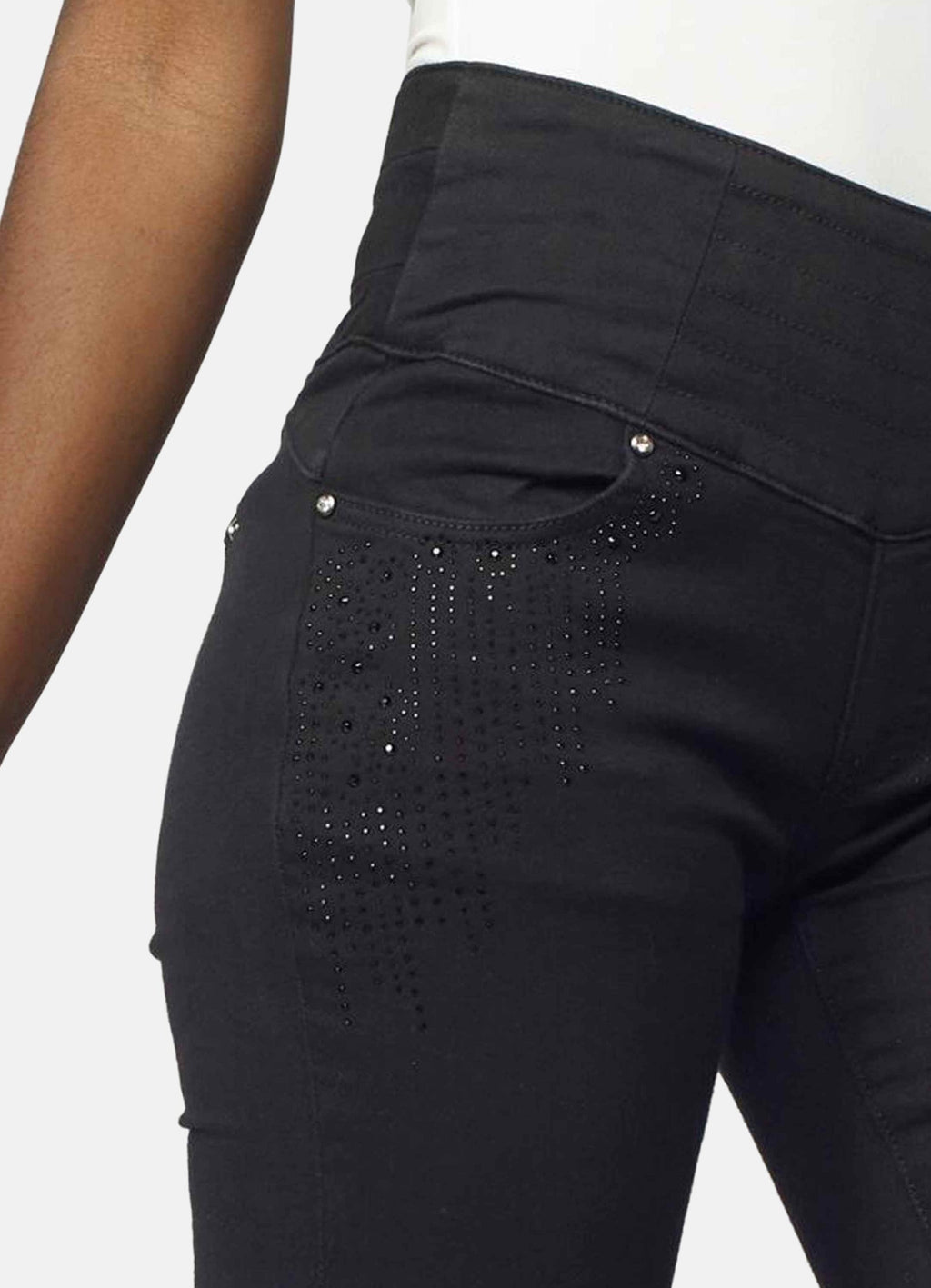 Pantalón Push Up Slim Mujer Aplicaciones Cristal – Koroshi 2022PT23