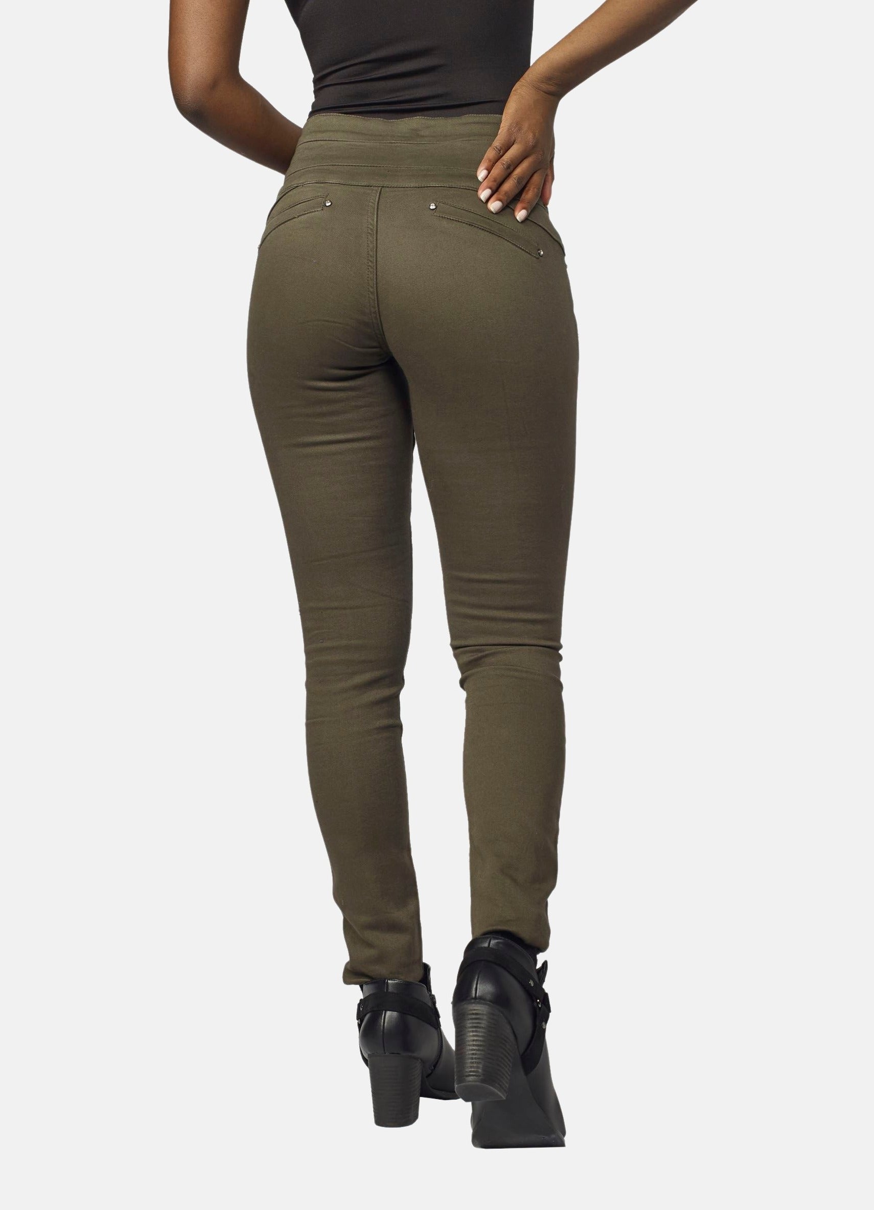 Pantalón Push Up Slim Mujer Aplicaciones Cristal – Koroshi 2022PT23