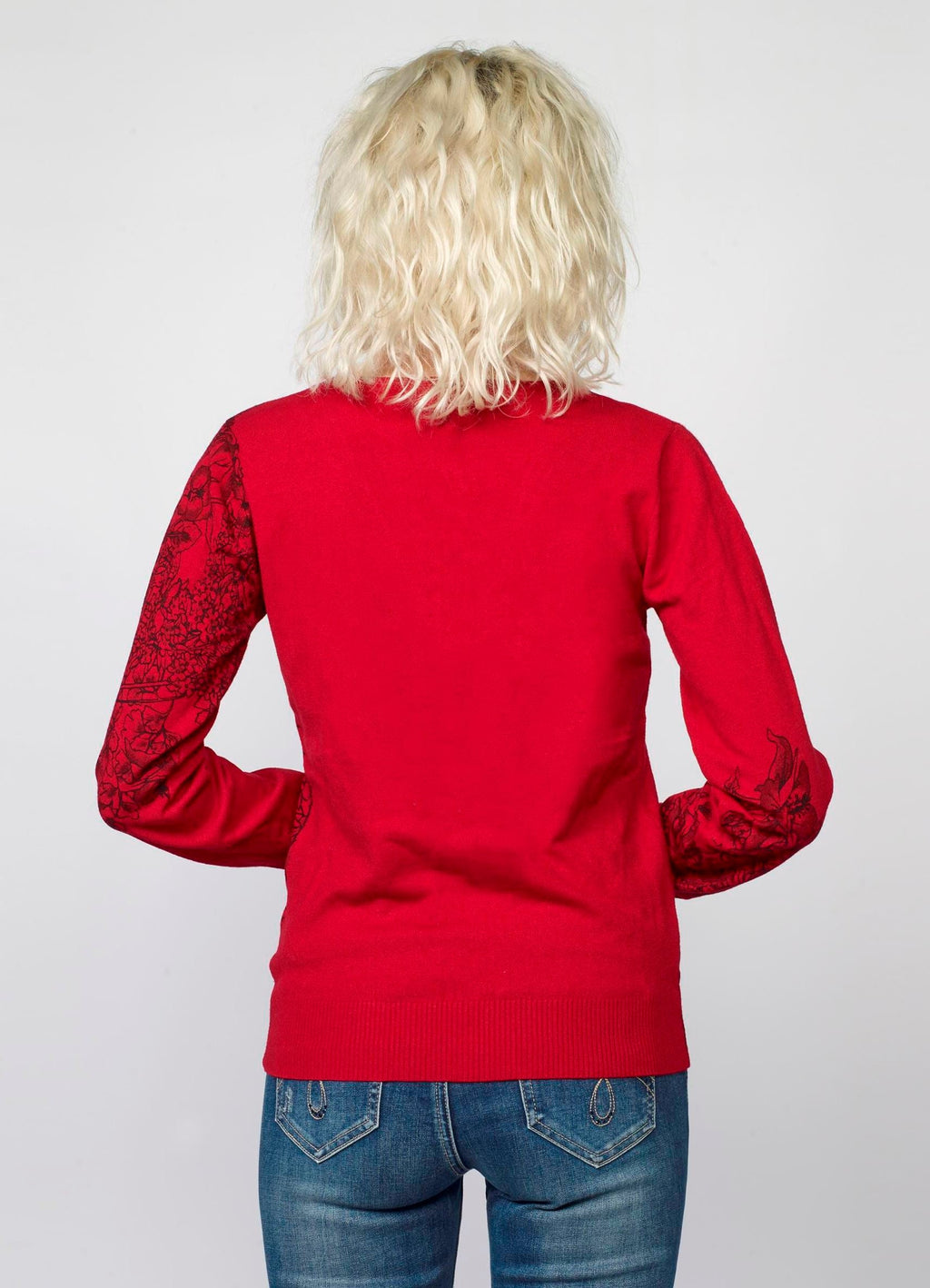 Jersey de Punto Mujer Estampado Floral – Koroshi 2022TR45