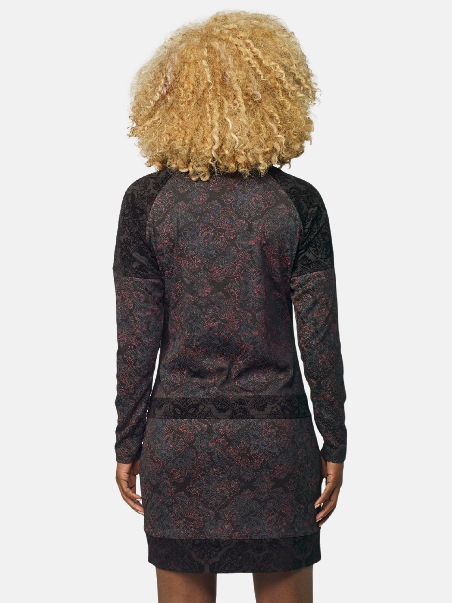 Vestido Mujer Flock Mandalas con Bordado Floral – Koroshi Negro