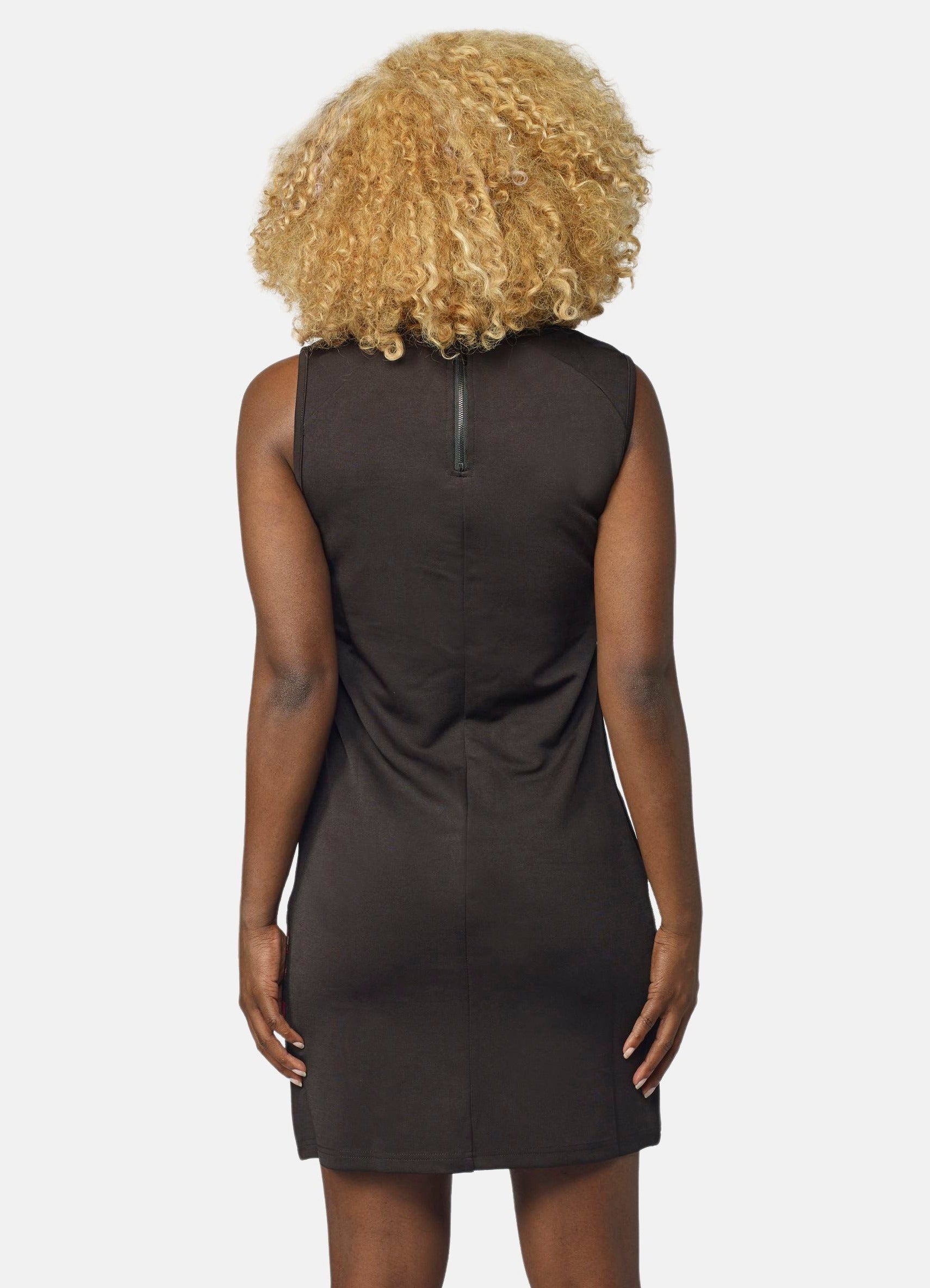Vestido Recto Bordado Lurex Mujer – Koroshi Negro