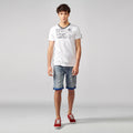 Camiseta Hombre Cuello Pico Estampado en el Pecho – Koroshi 2111MC04