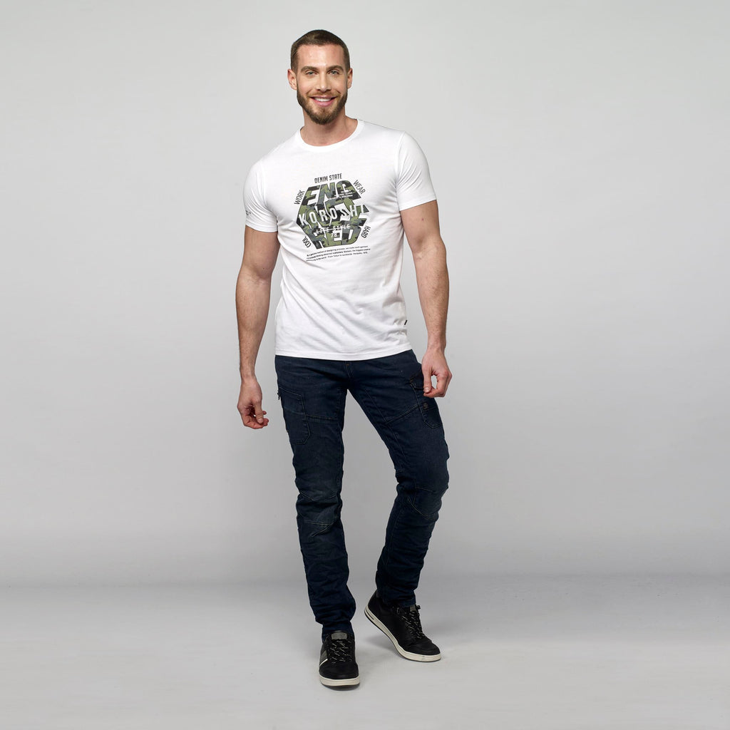 Camiseta Hombre Cuello Redondo Estampado Gráfico – Koroshi 2111MC21