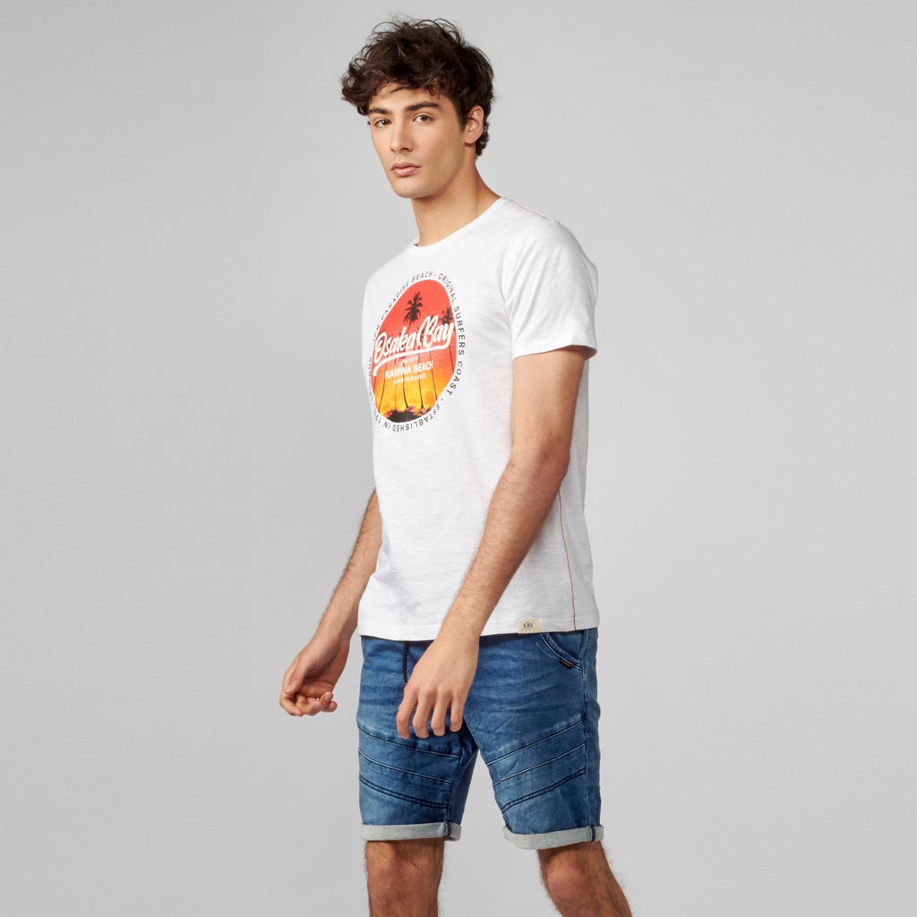 Camiseta Hombre Estampado Tropical Osaka Bay – Koroshi 2111MC27