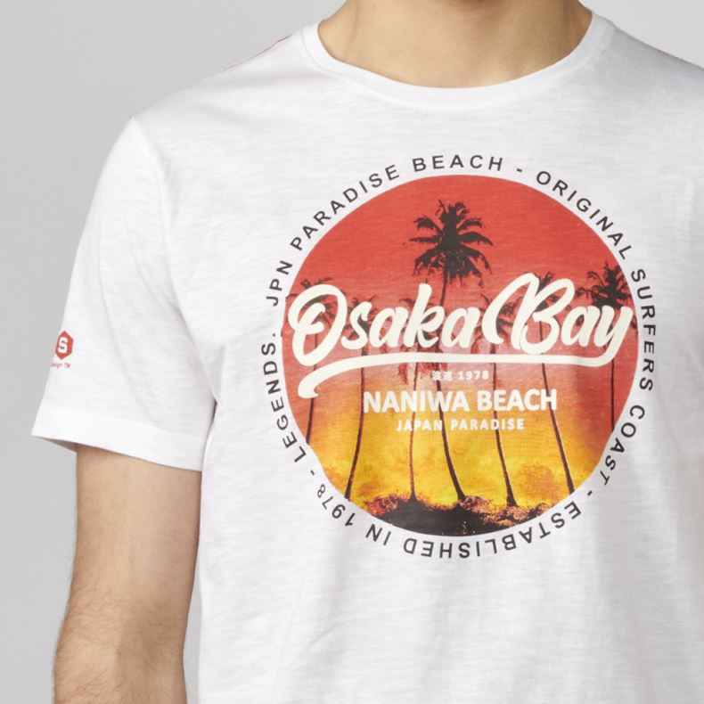 Camiseta Hombre Estampado Tropical Osaka Bay – Koroshi 2111MC27