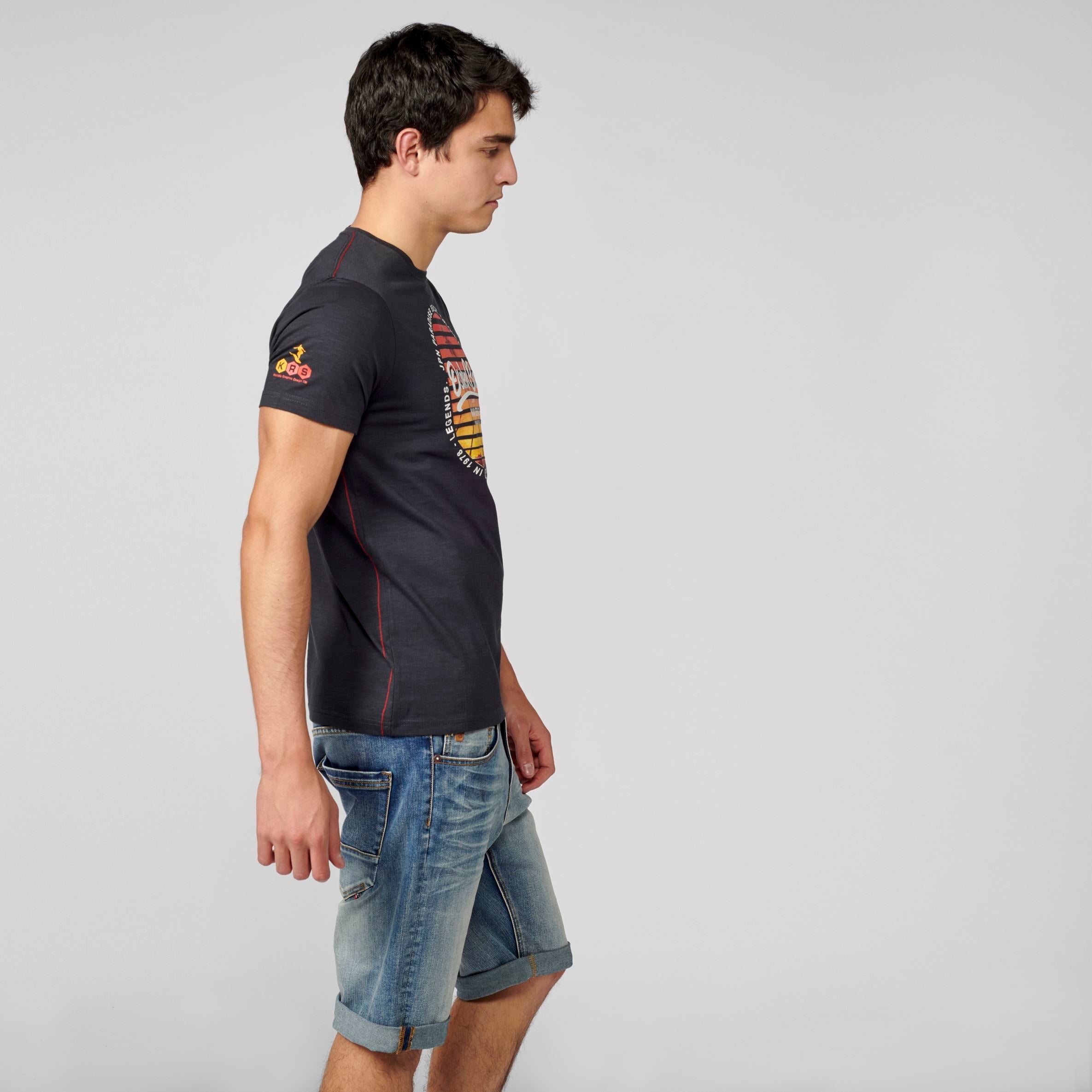 Camiseta Hombre Estampado Tropical Osaka Bay – Koroshi 2111MC27