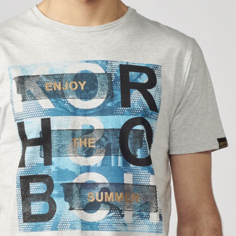 Camiseta Manga Corta Hombre Estampado Gráfico – Koroshi 2111MC28