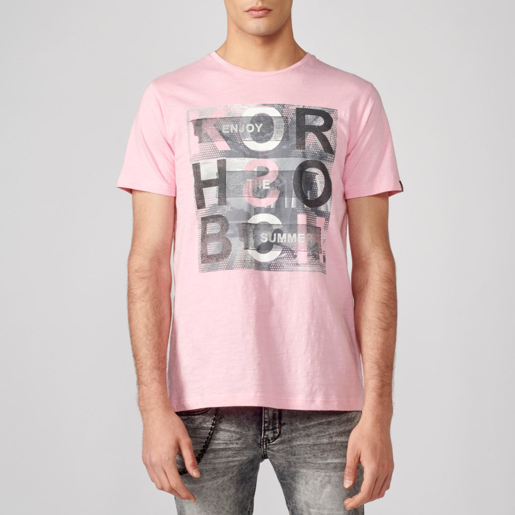 Camiseta Manga Corta Hombre Estampado Gráfico – Koroshi 2111MC28