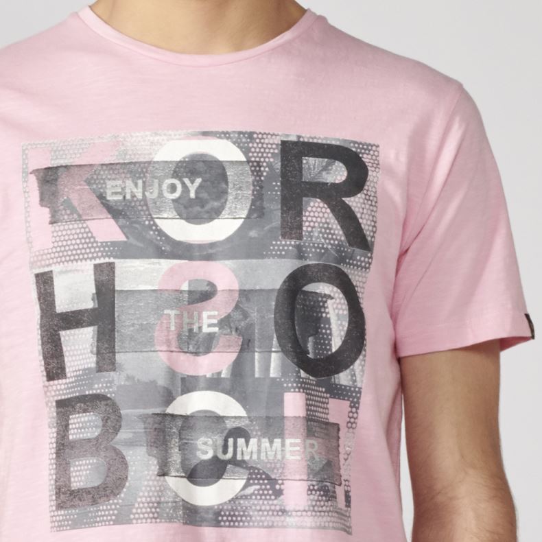 Camiseta Manga Corta Hombre Estampado Gráfico – Koroshi 2111MC28