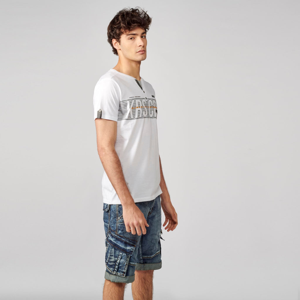 Camiseta Hombre Cuello Panadero Estampada – Koroshi 2111MC36