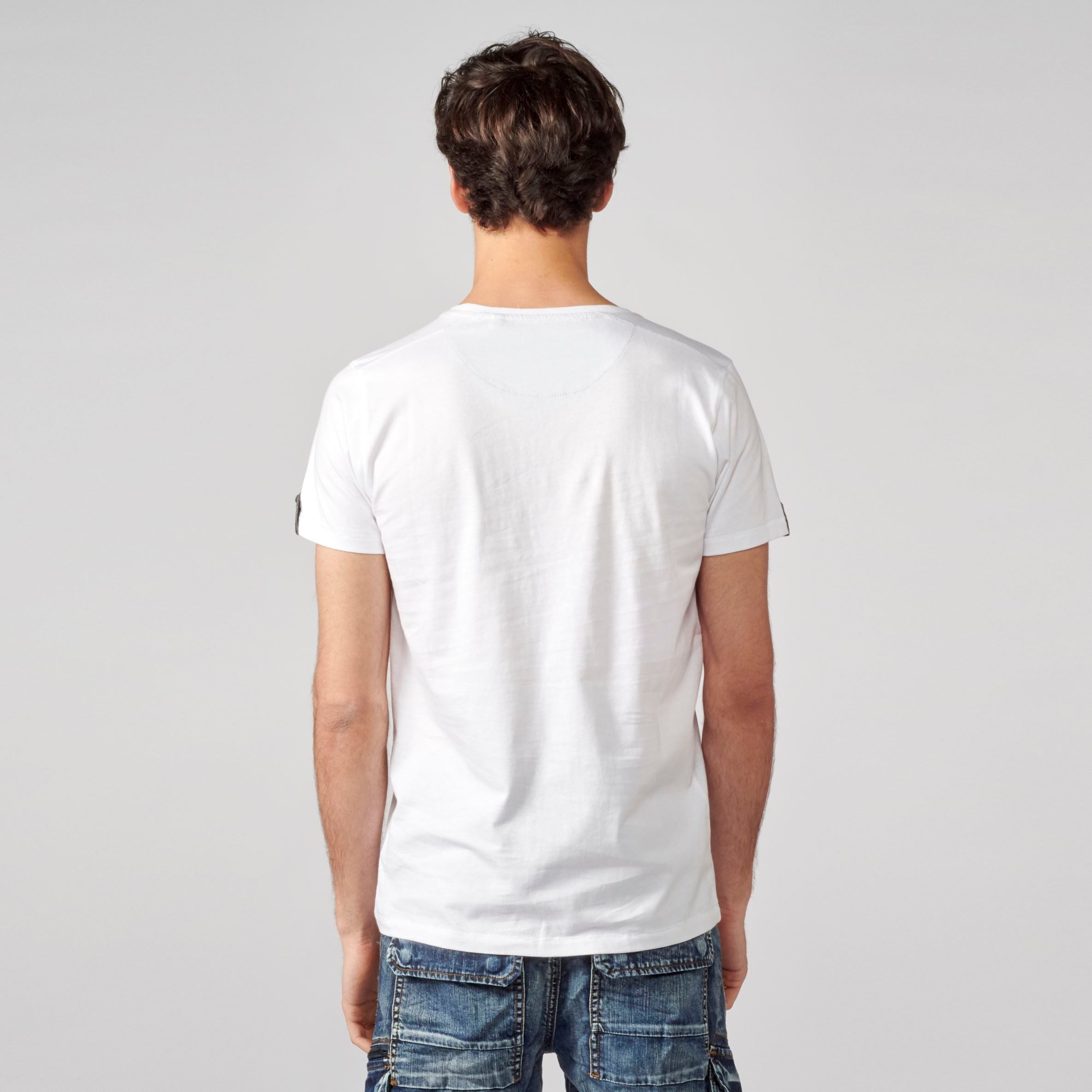 Camiseta Hombre Cuello Panadero Estampada – Koroshi 2111MC36