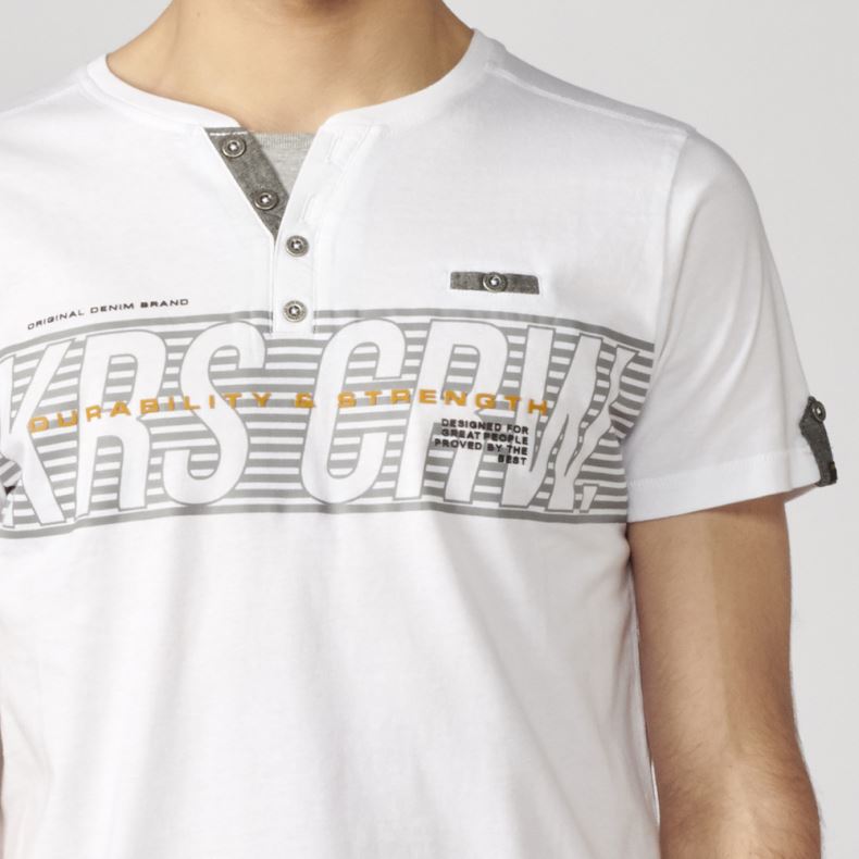 Camiseta Hombre Cuello Panadero Estampada – Koroshi 2111MC36