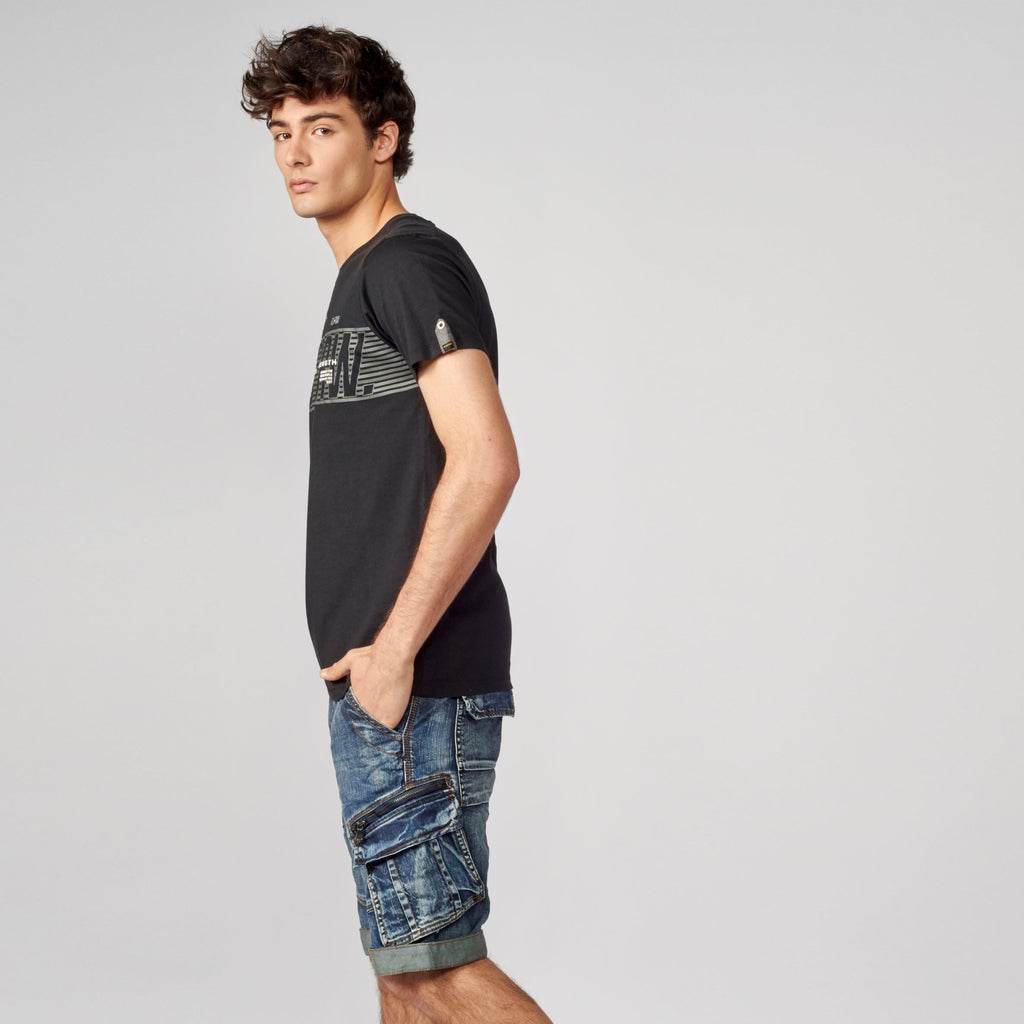 Camiseta Hombre Cuello Panadero Estampada – Koroshi 2111MC36