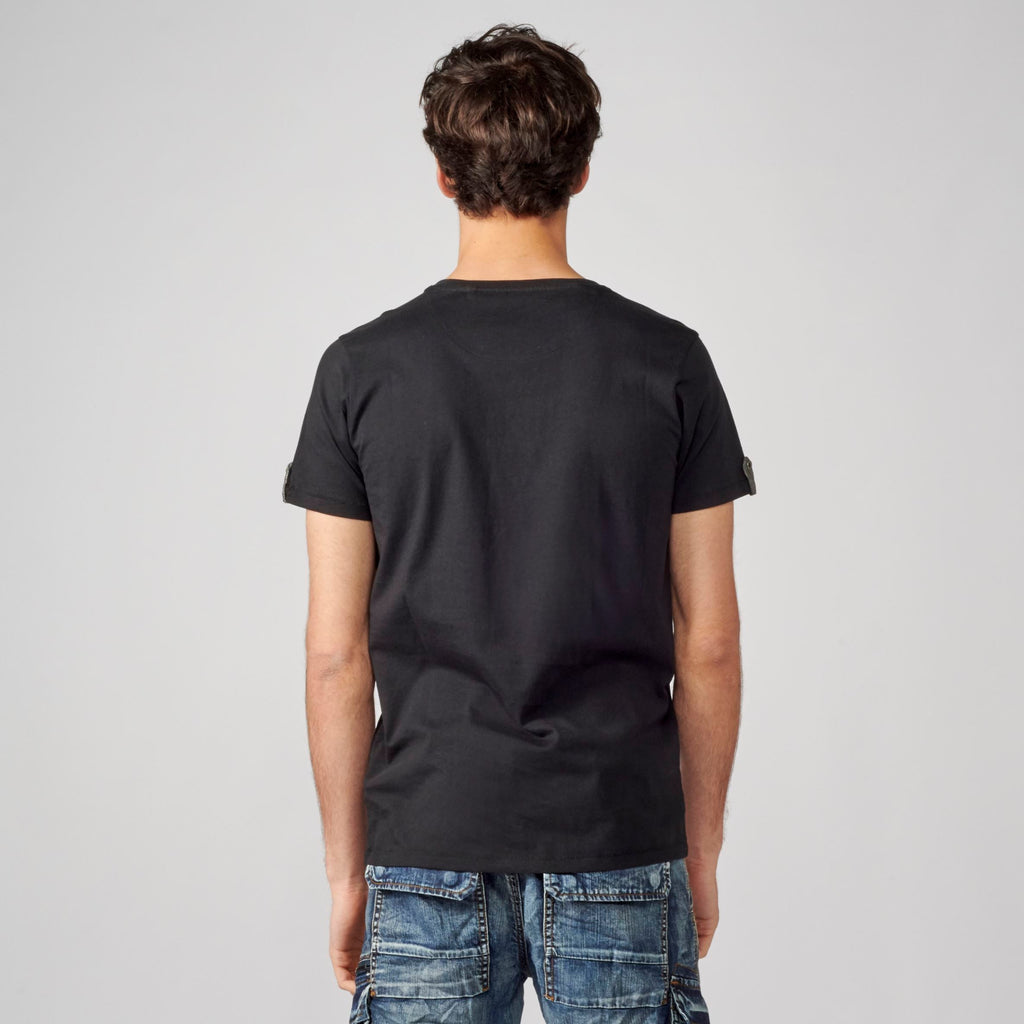 Camiseta Hombre Cuello Panadero Estampada – Koroshi 2111MC36