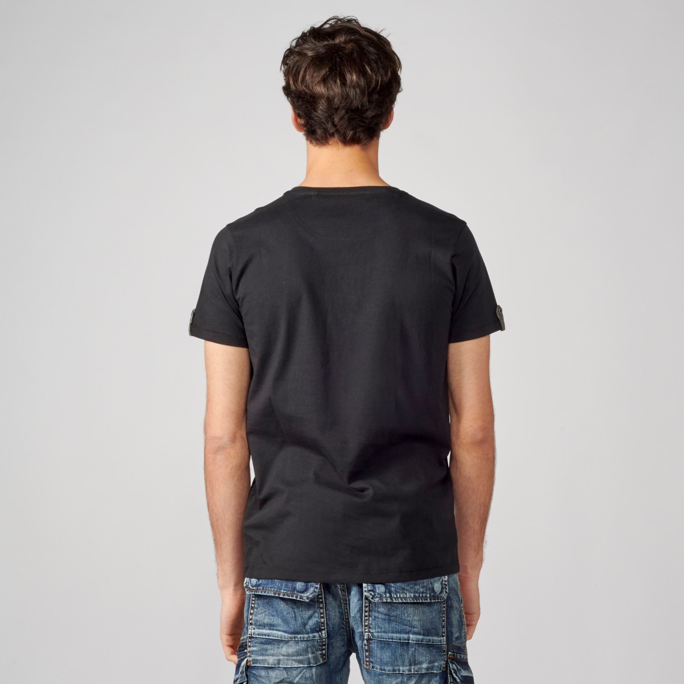 Camiseta Hombre Cuello Panadero Estampada – Koroshi 2111MC36