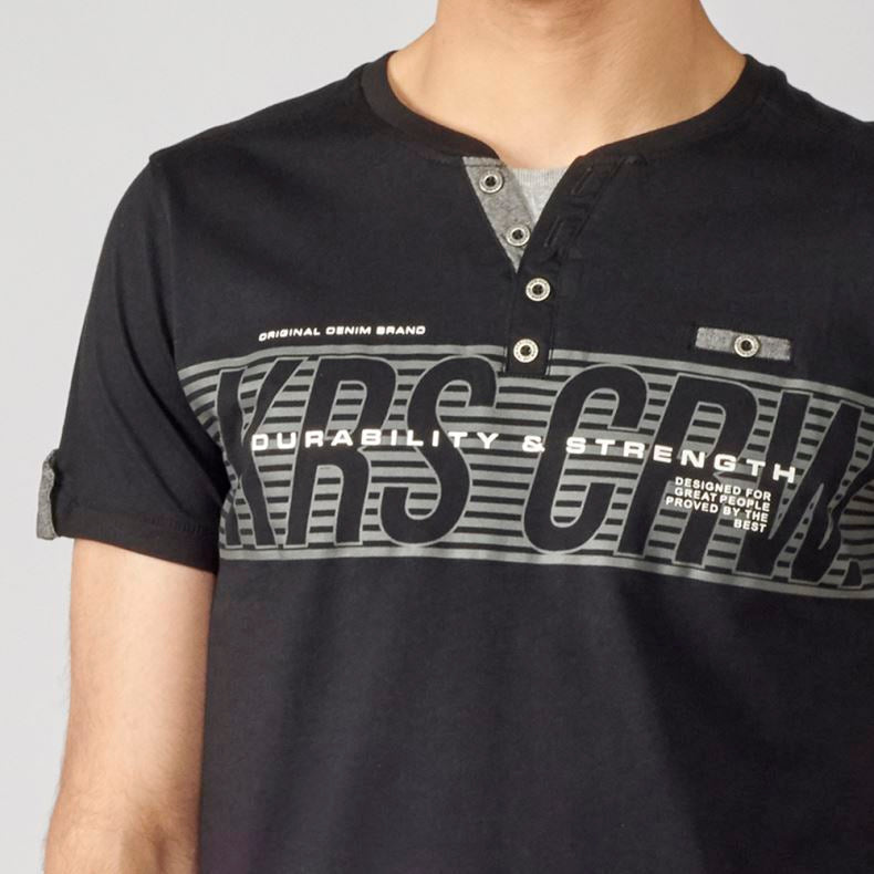 Camiseta Hombre Cuello Panadero Estampada – Koroshi 2111MC36