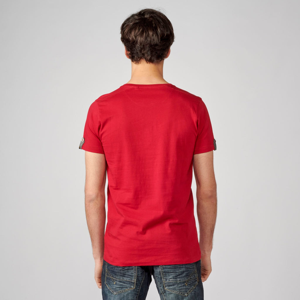 Camiseta Hombre Cuello Panadero Estampada – Koroshi 2111MC36