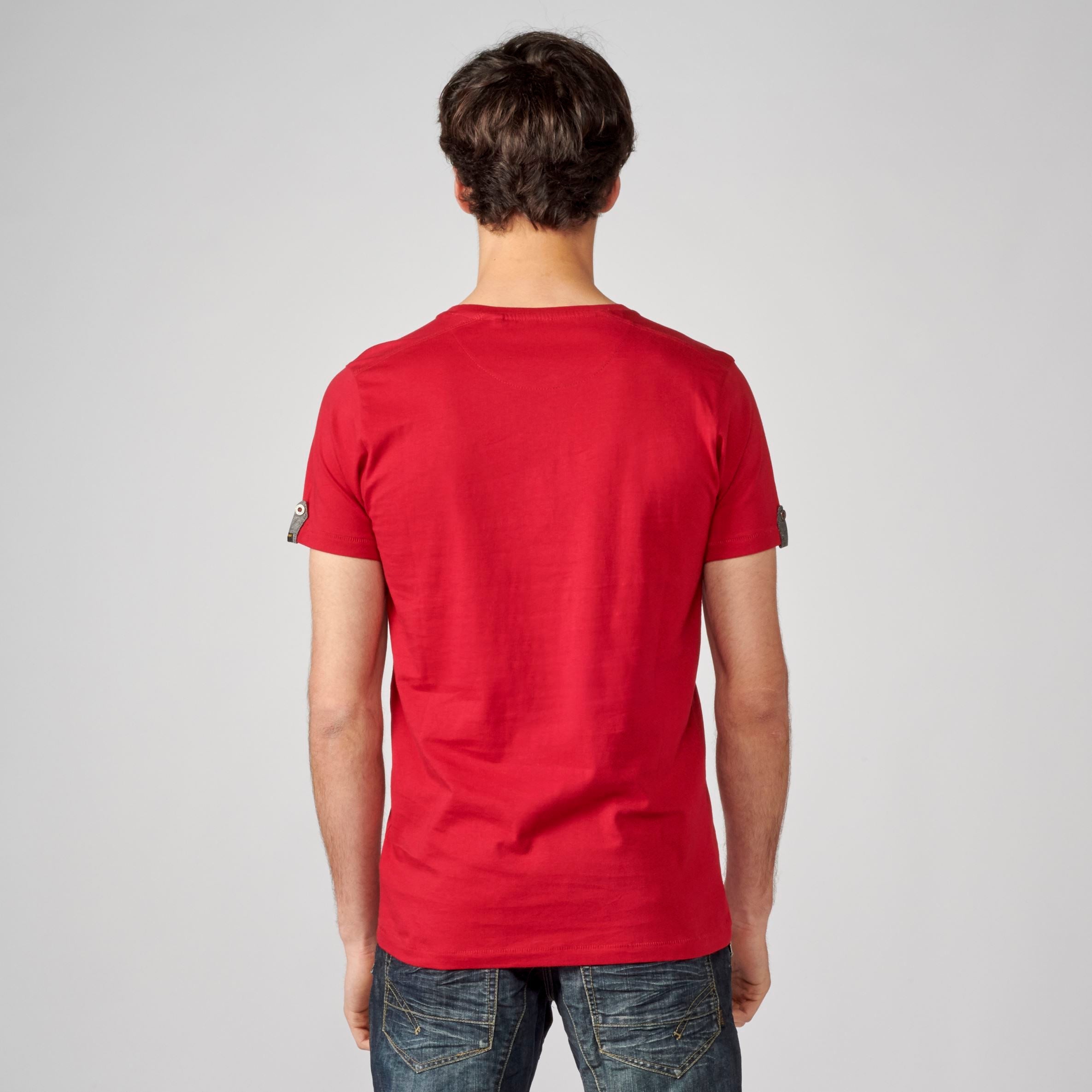 Camiseta Hombre Cuello Panadero Estampada – Koroshi 2111MC36