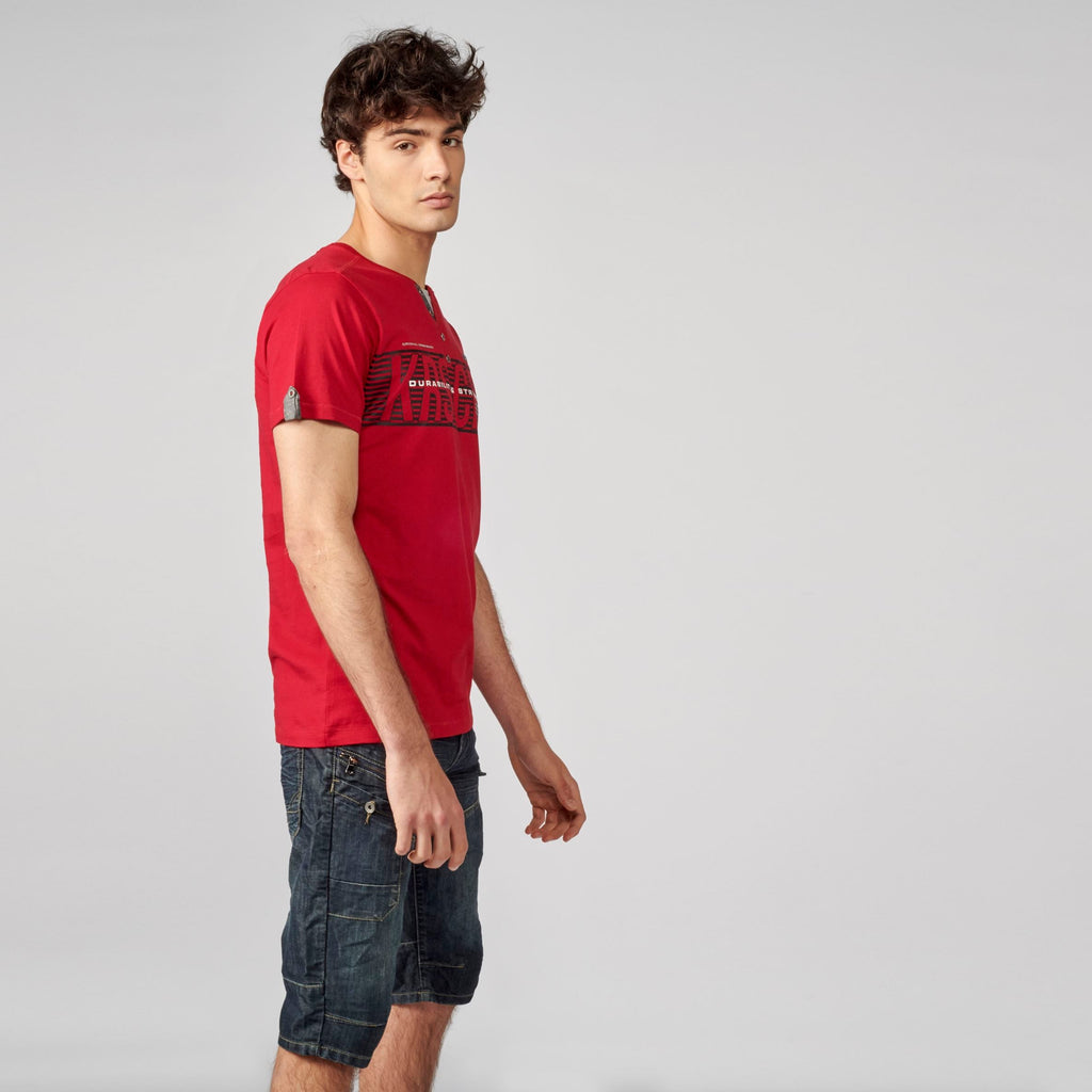 Camiseta Hombre Cuello Panadero Estampada – Koroshi 2111MC36