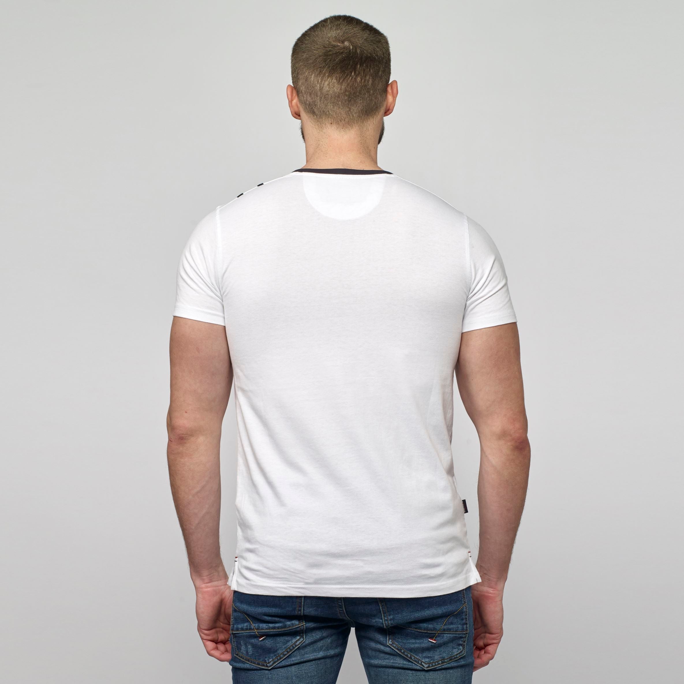 Camiseta Hombre Cuello Panadero Bolsillos – Koroshi 2111MC49