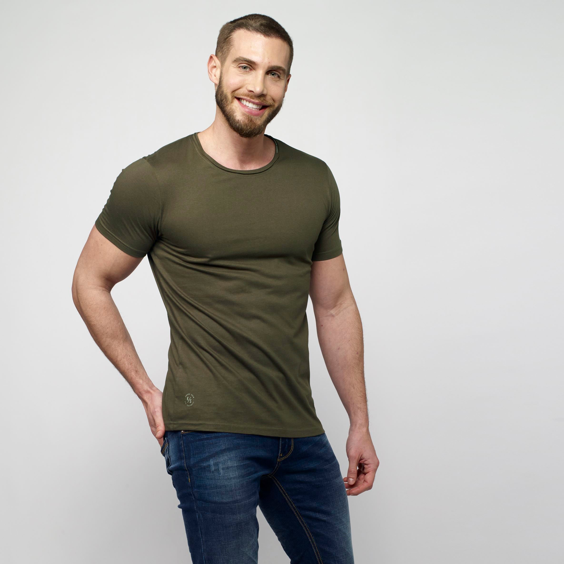 Camiseta Manga Corta Hombre Algodón Orgánico – Koroshi 2111MC61
