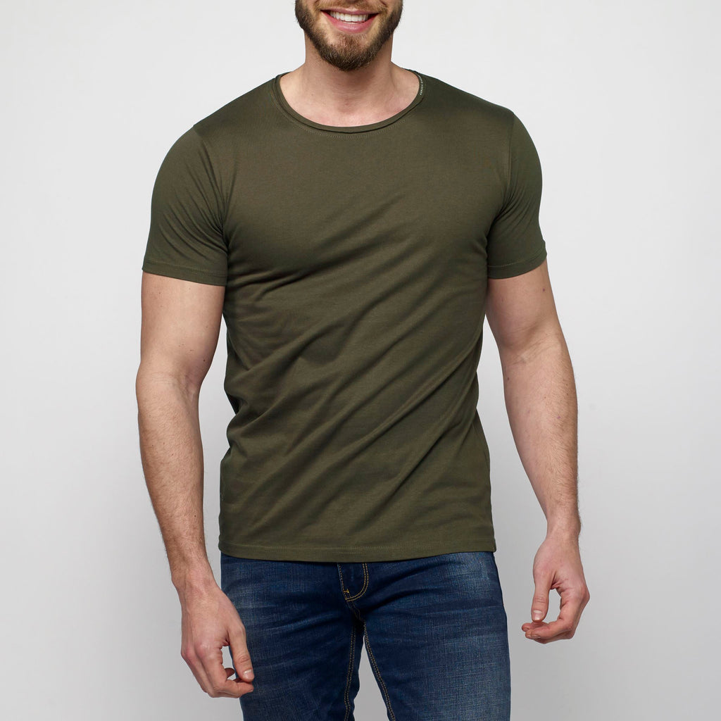 Camiseta Manga Corta Hombre Algodón Orgánico – Koroshi 2111MC61