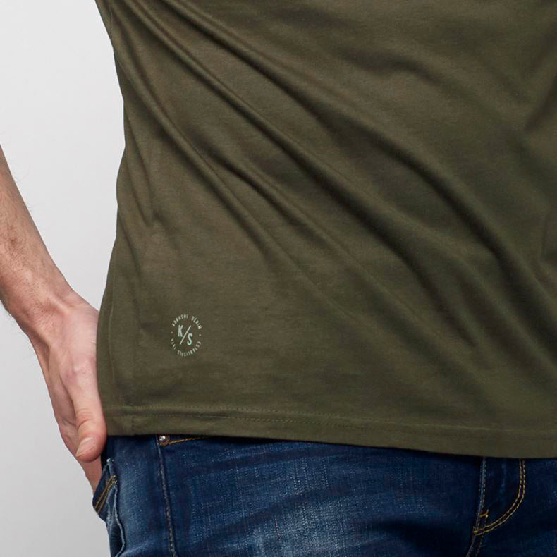 Camiseta Manga Corta Hombre Algodón Orgánico – Koroshi 2111MC61