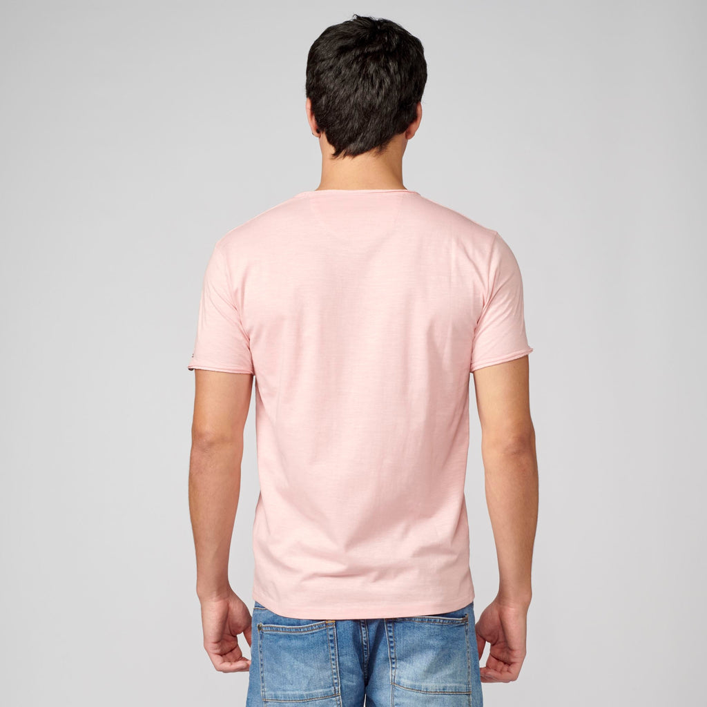 Camiseta Manga Corta Hombre Cuello con Abertura – Koroshi 2111MC62