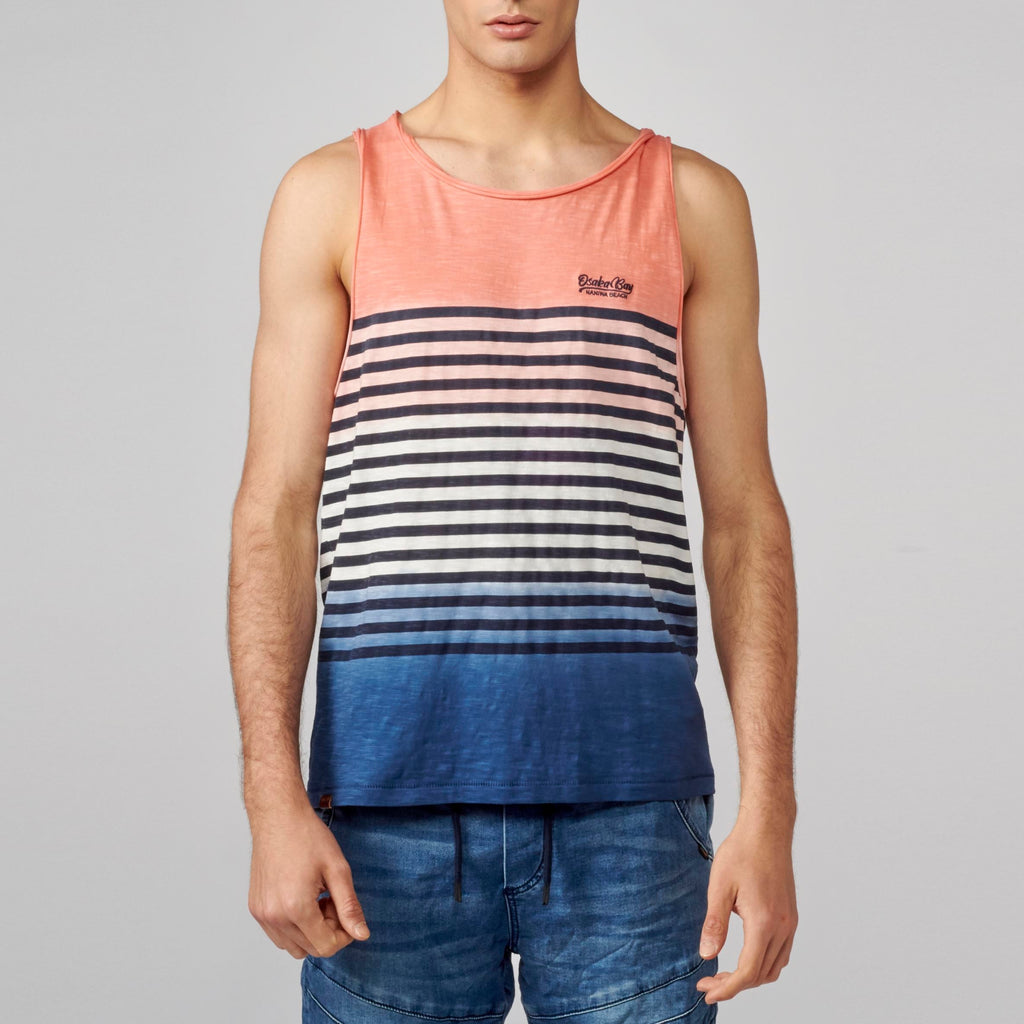 Camiseta Tirantes Hombre Degradado Rayas Marineras – Koroshi 2111MS01