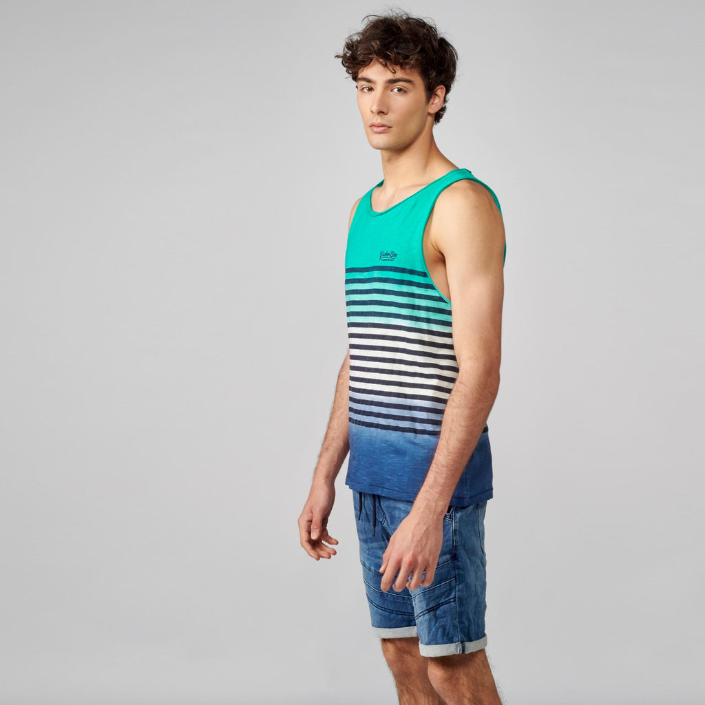 Camiseta Tirantes Hombre Degradado Rayas Marineras – Koroshi 2111MS01