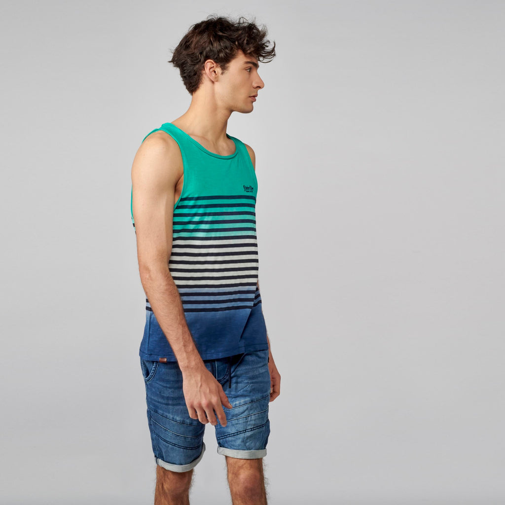 Camiseta Tirantes Hombre Degradado Rayas Marineras – Koroshi 2111MS01
