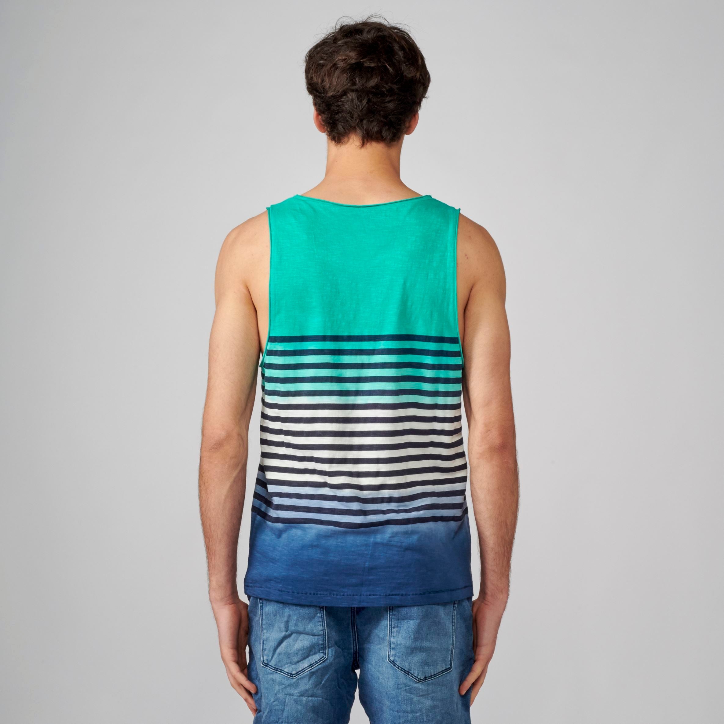 Camiseta Tirantes Hombre Degradado Rayas Marineras – Koroshi 2111MS01