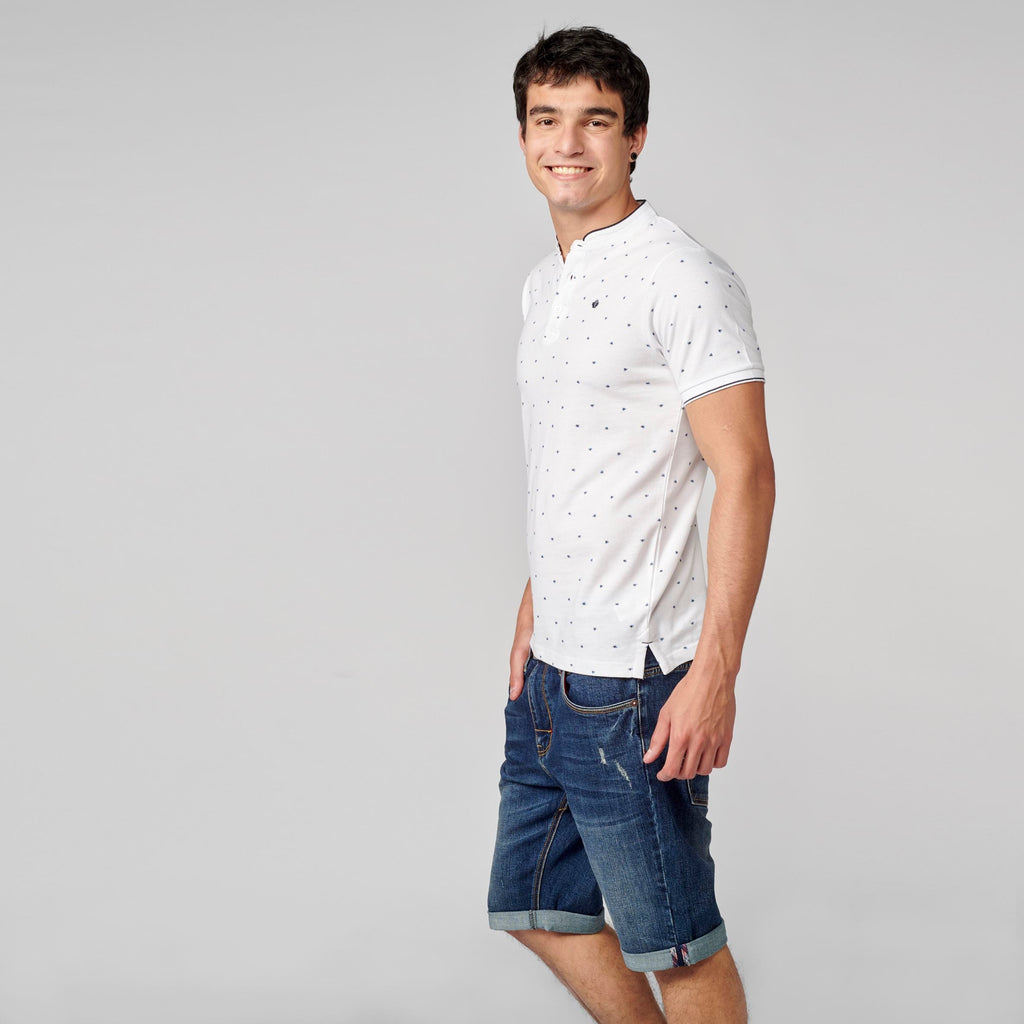 Polo Piqué Cuello Mao Manga Corta Hombre – Koroshi 2111PC22