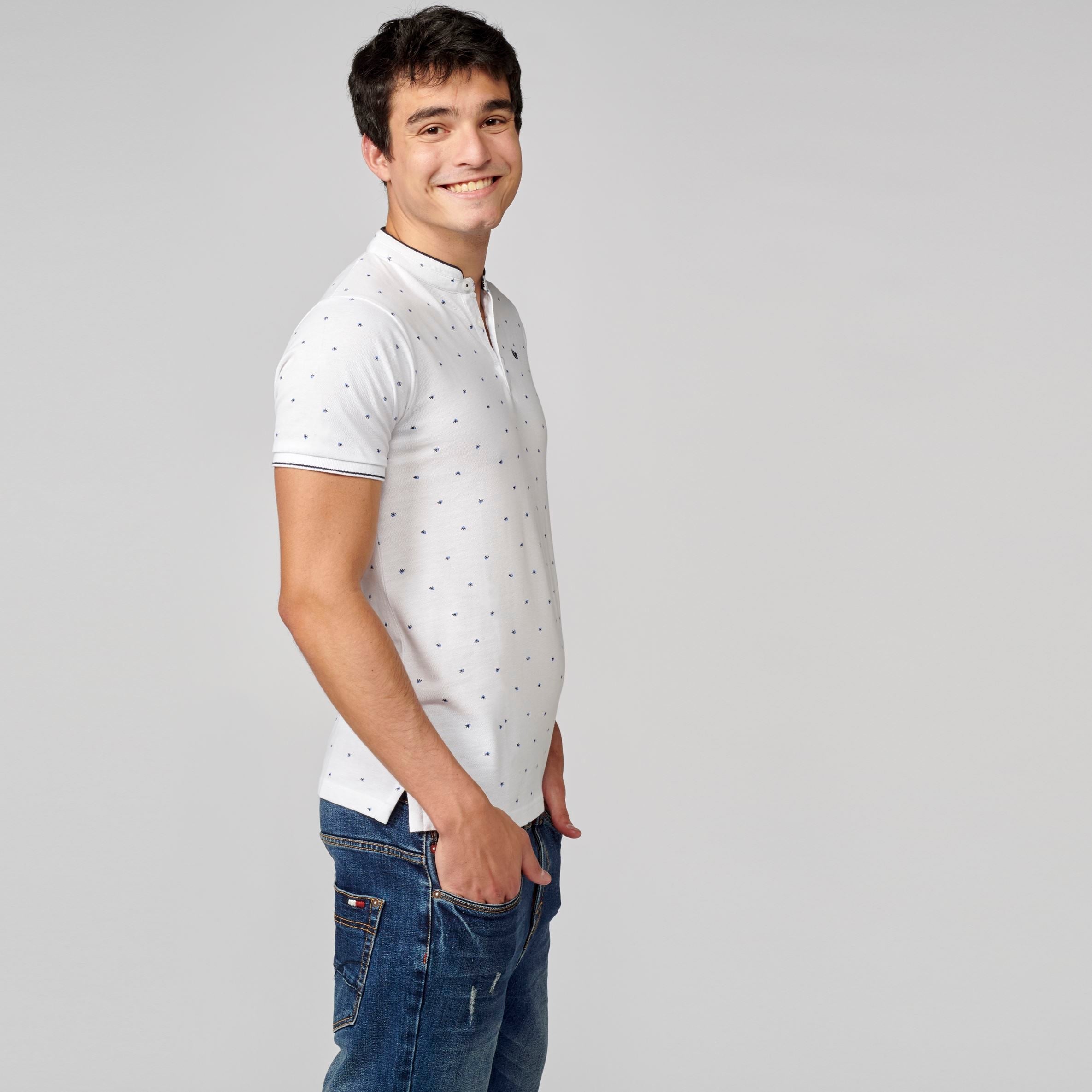 Polo Piqué Cuello Mao Manga Corta Hombre – Koroshi 2111PC22