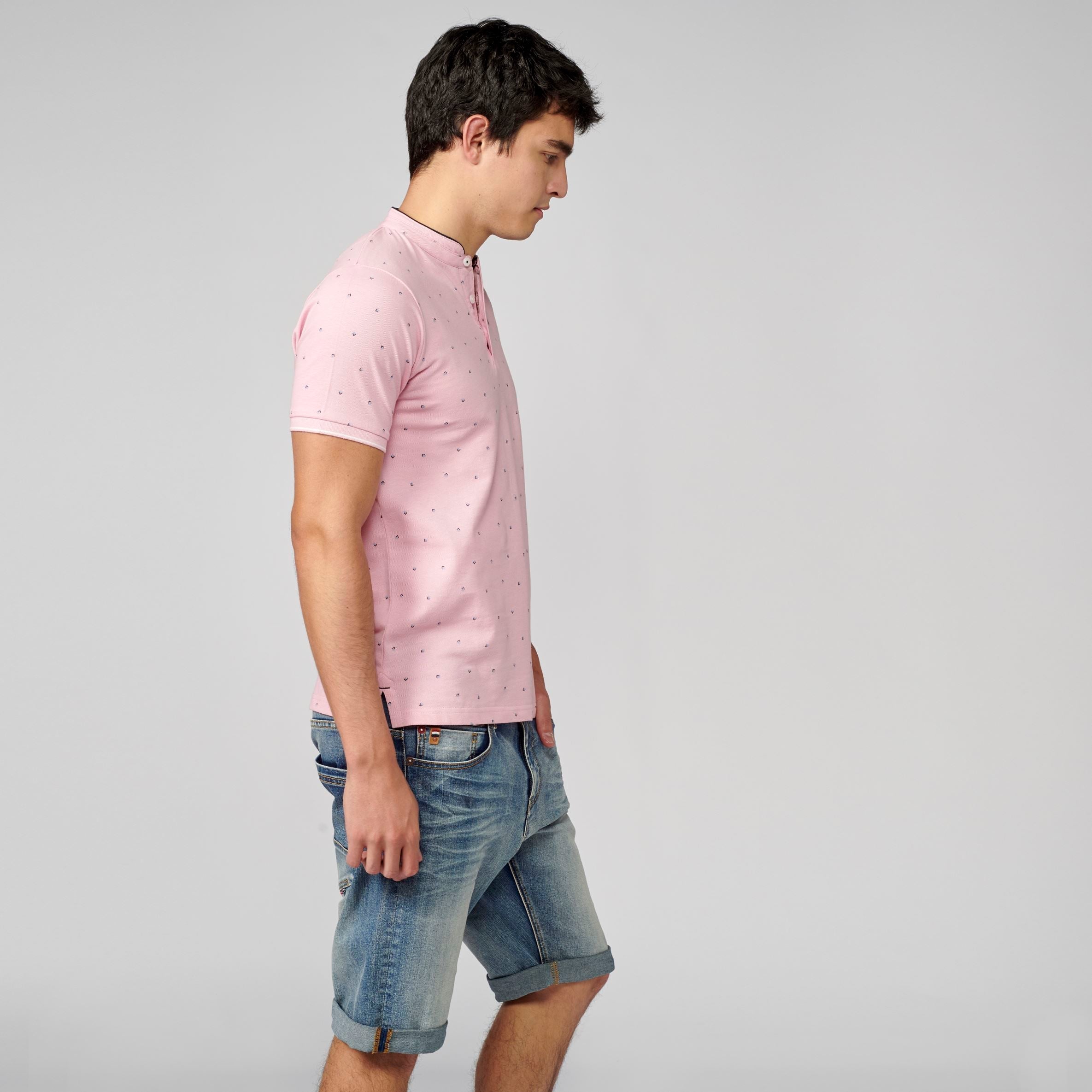 Polo Piqué Cuello Mao Manga Corta Hombre – Koroshi 2111PC22