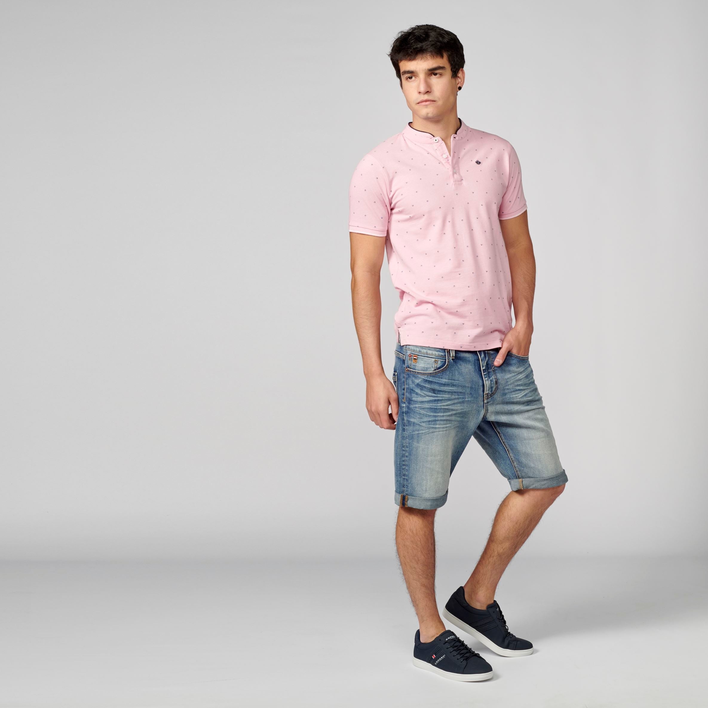 Polo Piqué Cuello Mao Manga Corta Hombre – Koroshi 2111PC22