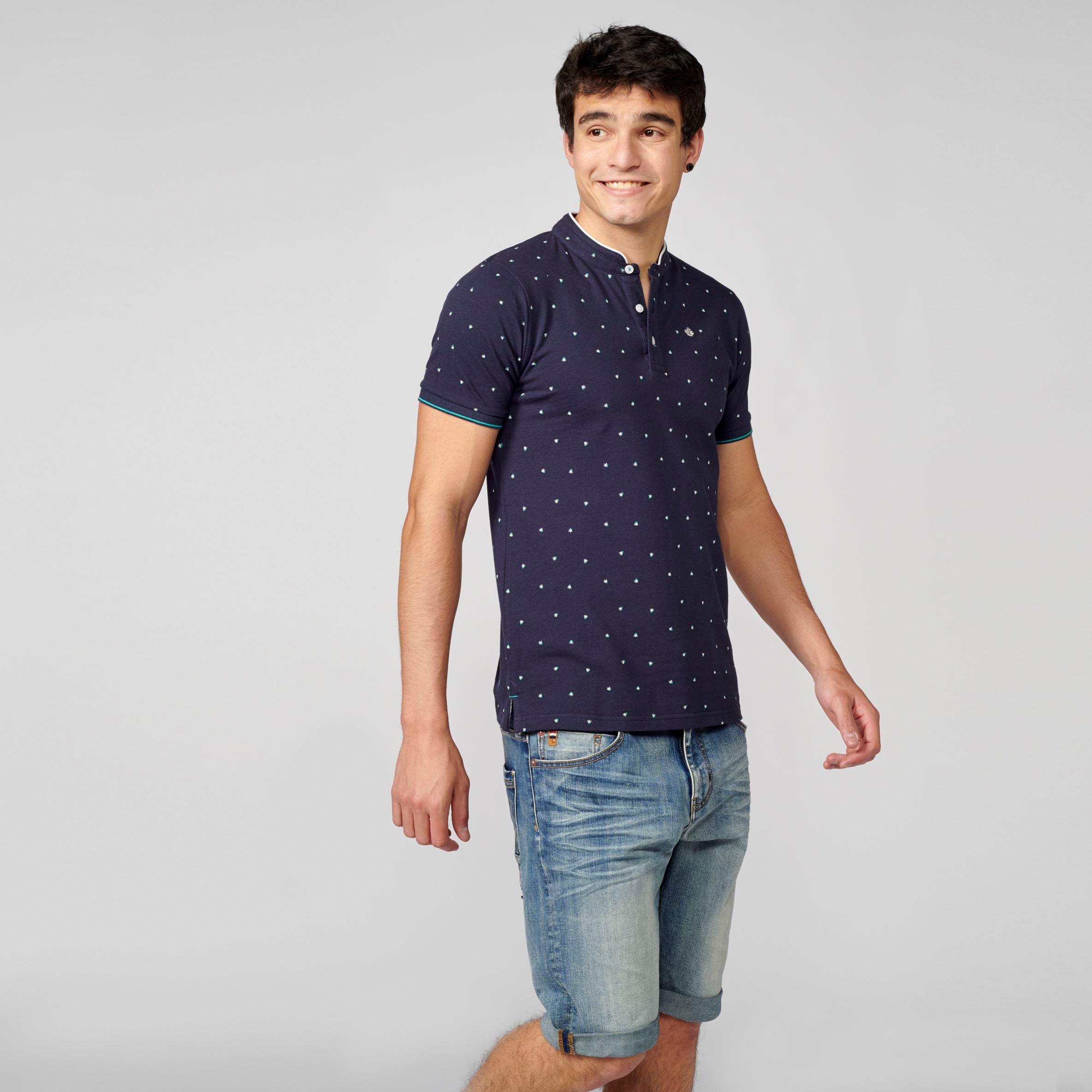 Polo Piqué Cuello Mao Manga Corta Hombre – Koroshi 2111PC22